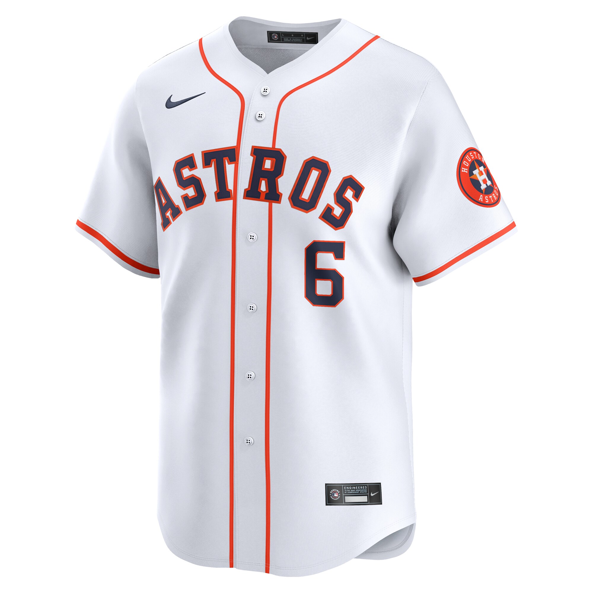 Alternative view of Jake Meyers Houston Astros Home Limited Player Jersey - White