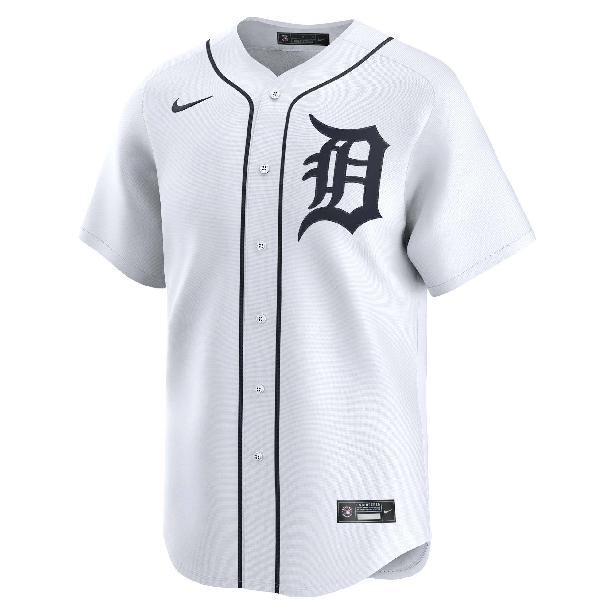 Alternative view of Jake Rogers Detroit Tigers Home Limited Player Jersey - White