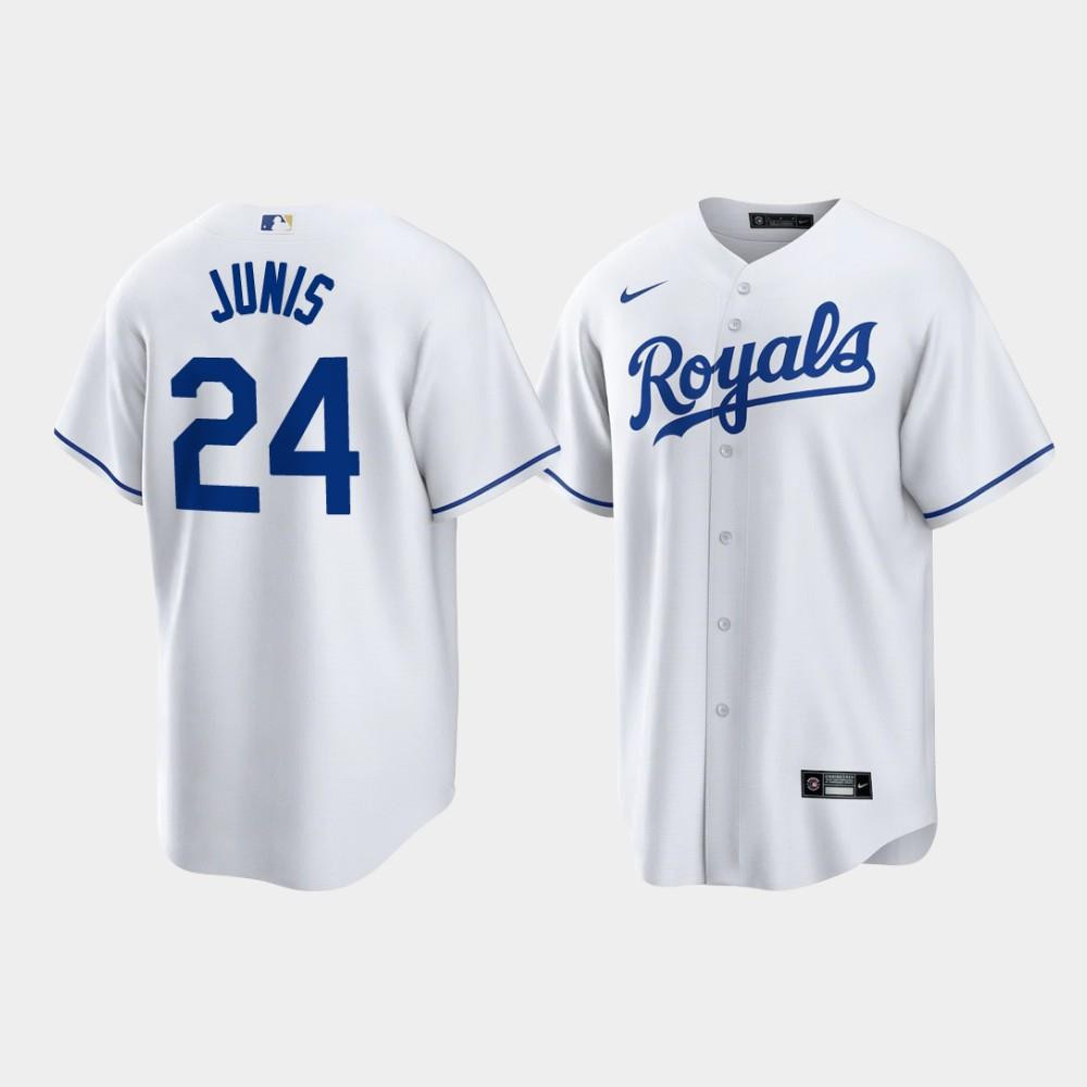Jakob Junis 24 Kansas City Royals White Home Player Jersey Jersey 