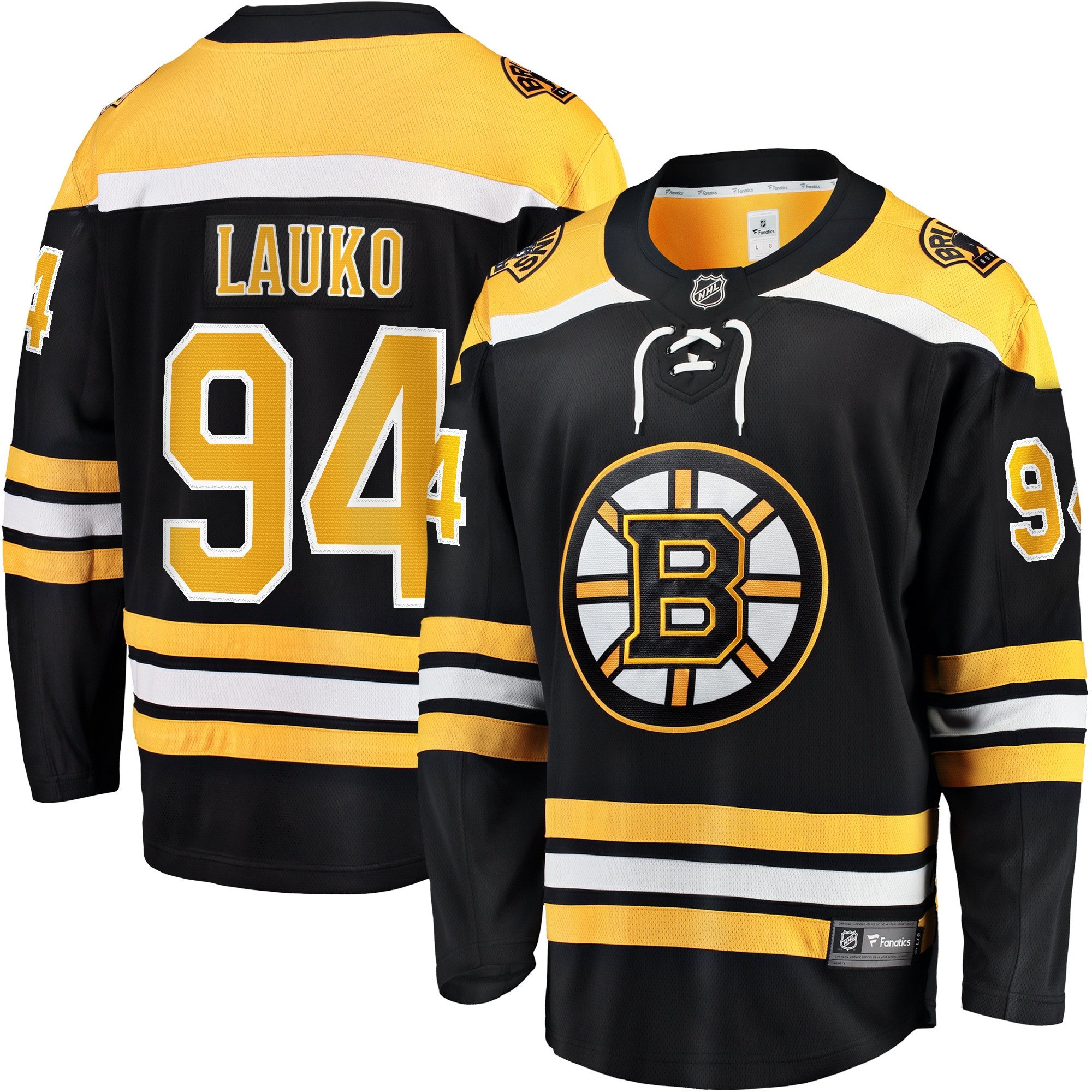 Jakub Lauko 94 Boston Bruins 100th Anniversary Breakaway Jersey - White - JS416 