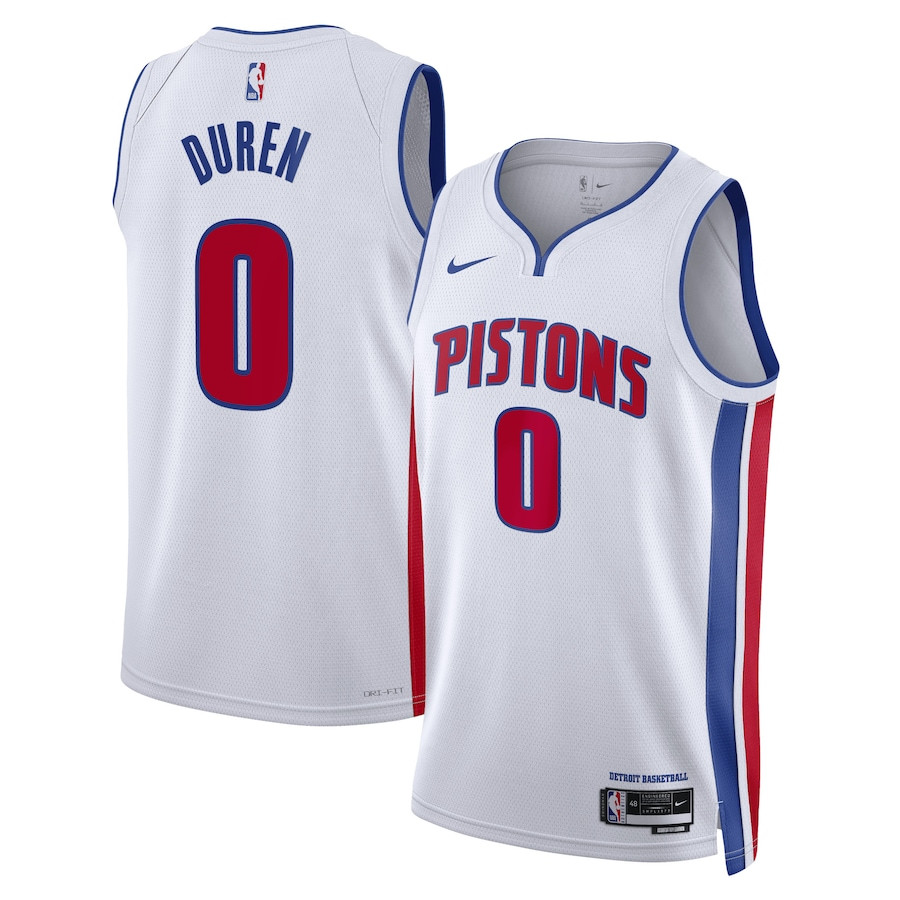 Jalen Duren 0 Detroit Pistons Unisex Swingman Jersey - Association Edition - White - JS720 