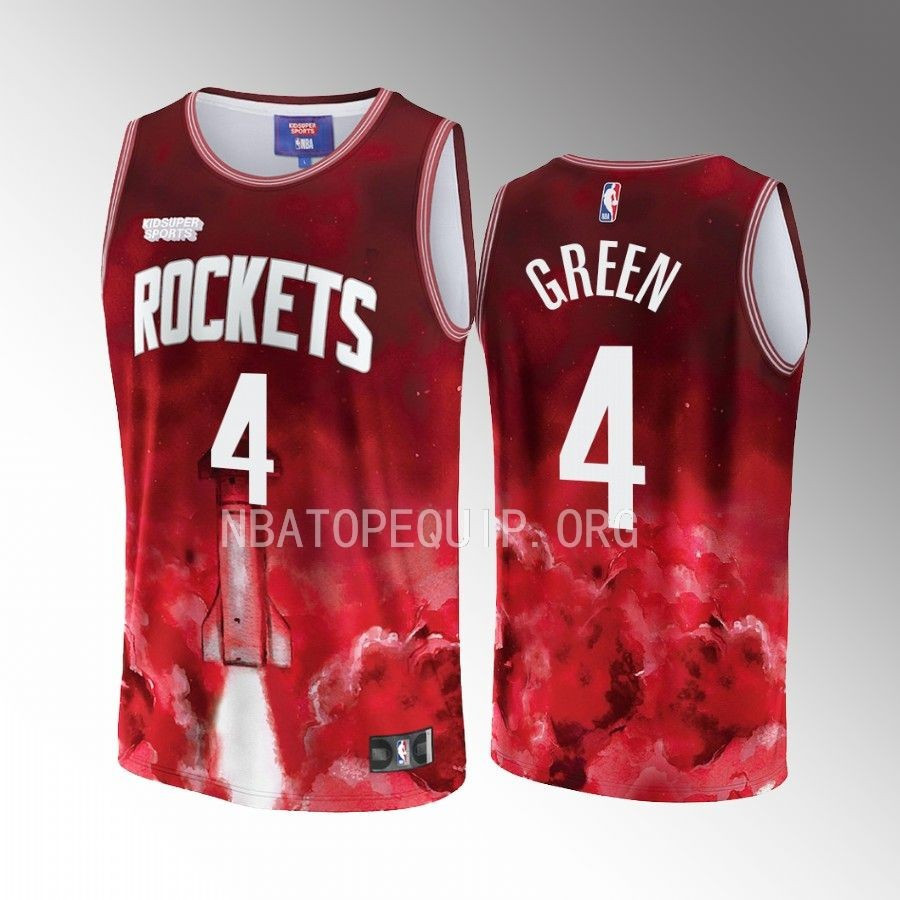 Jalen Green 4 Houston Rockets NBA & KidSuper Studios Unisex Hometown Jersey - JS206 