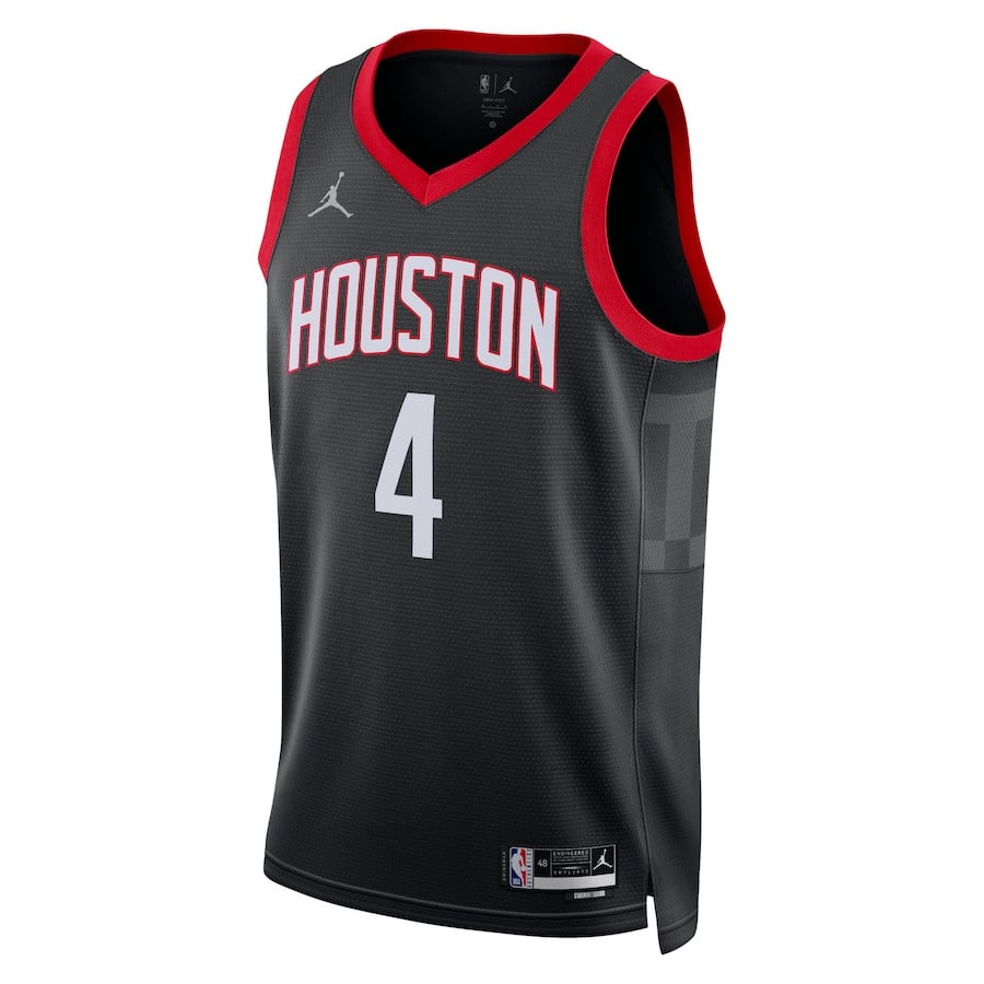 Alternative view of Jalen Green 4 Houston Rockets Unisex 2024/25 Swingman Player Jersey - Statement Edition - Black - JS693 
