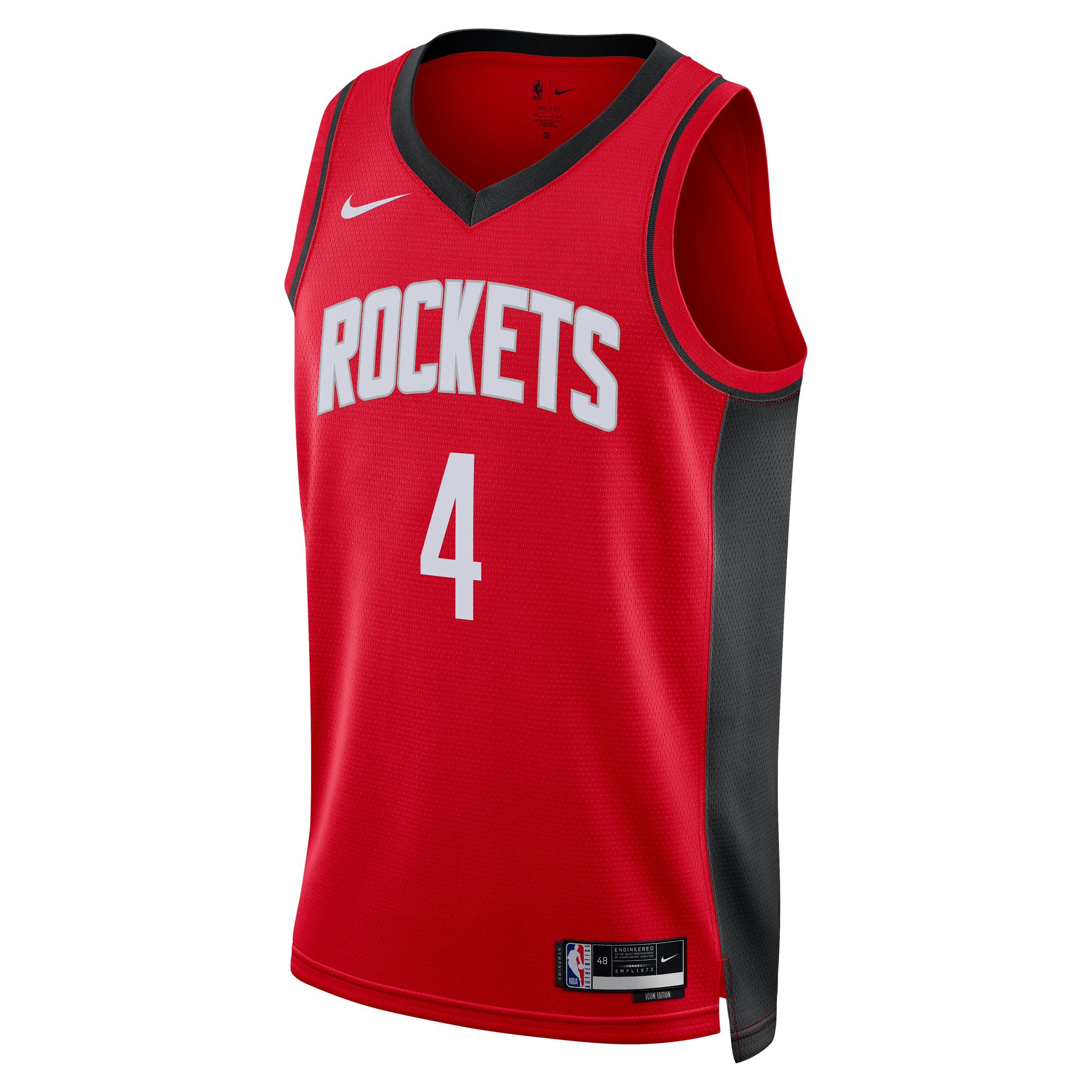 Alternative view of Jalen Green Houston Rockets Unisex Swingman Jersey - Icon Edition - Red