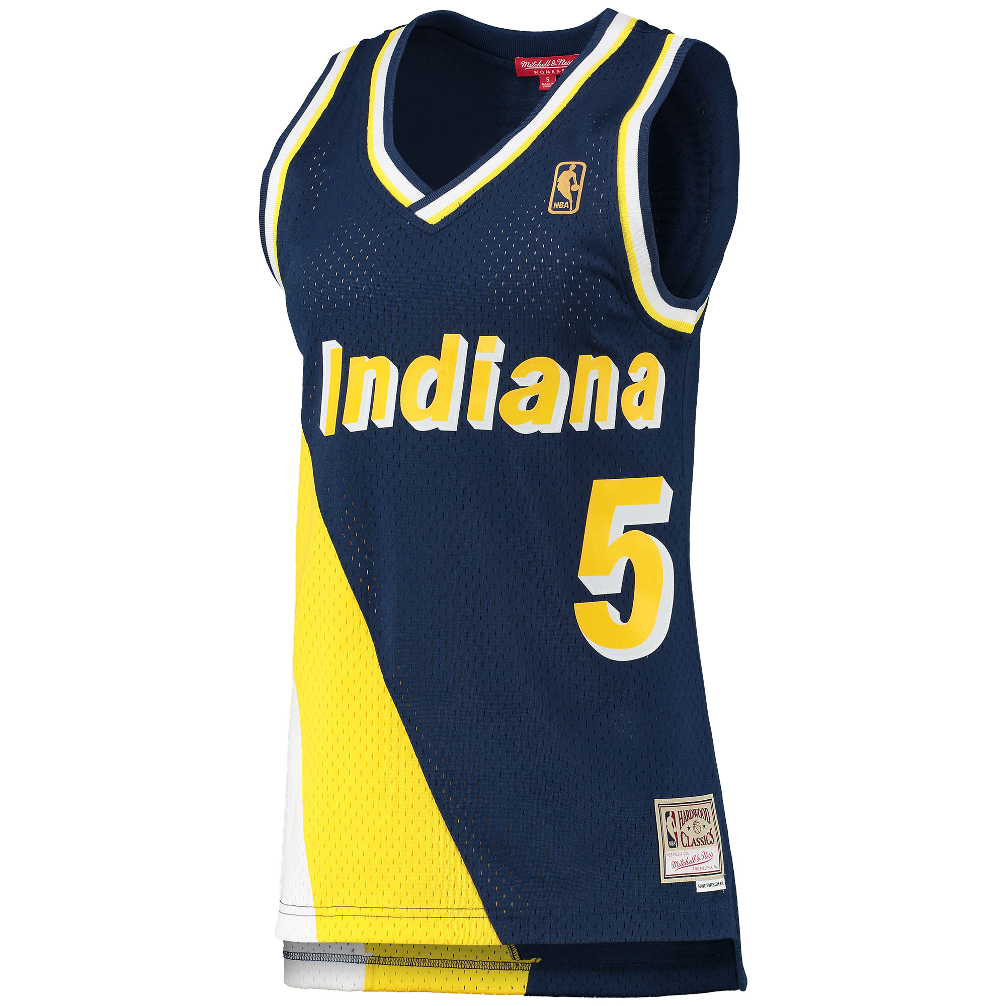 Alternative view of Jalen Rose Indiana Pacers Mitchell & Ness Women's 1996/97 Hardwood Classics Swingman Jersey - Navy