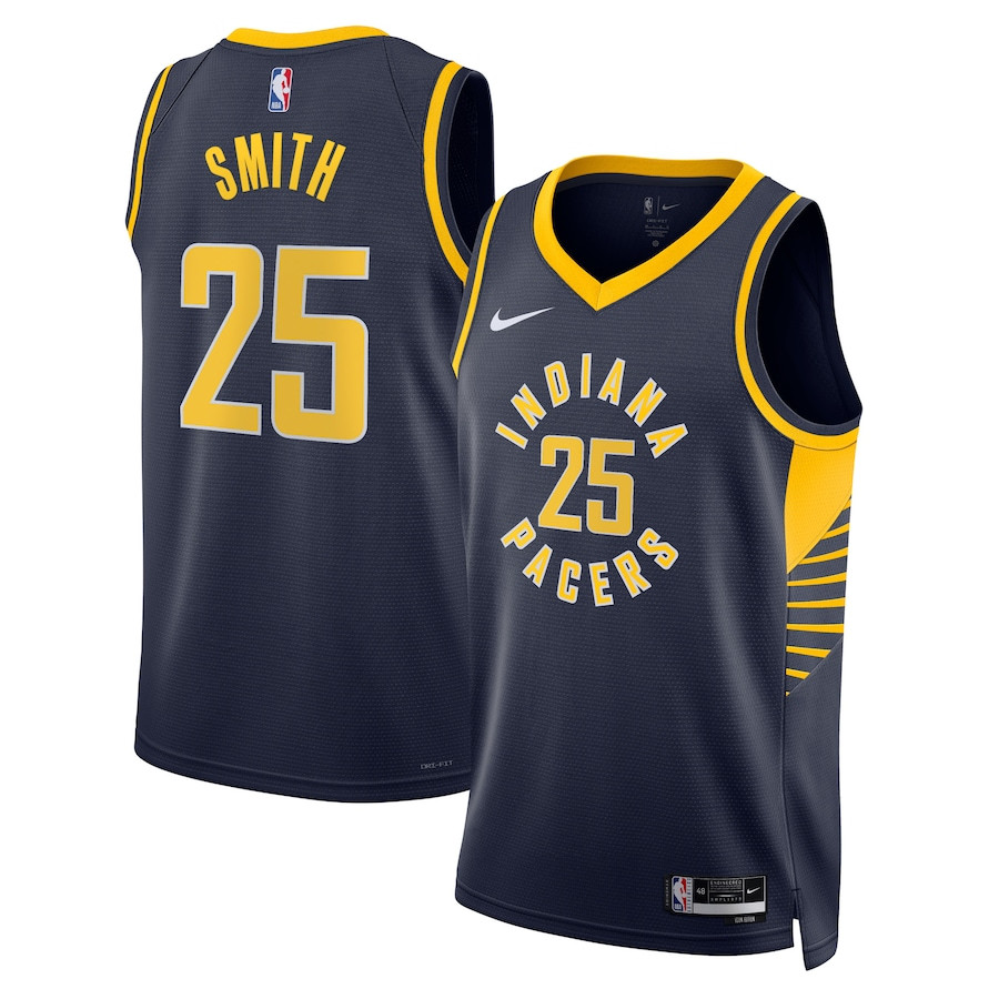 Jalen Smith 25 Indiana Pacers Unisex Swingman Jersey - Icon Edition - Navy - JS222 