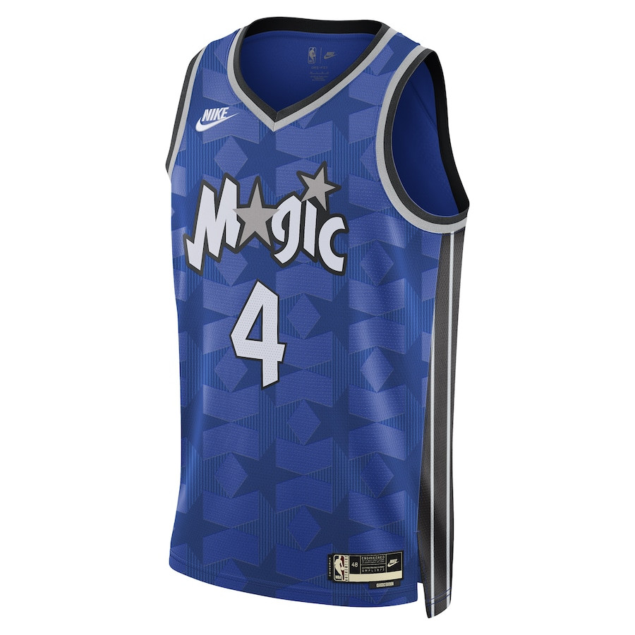 Alternative view of Jalen Suggs 4 Orlando Magic Unisex 2023/24 Swingman Jersey – Classic Edition - Blue - JS410 