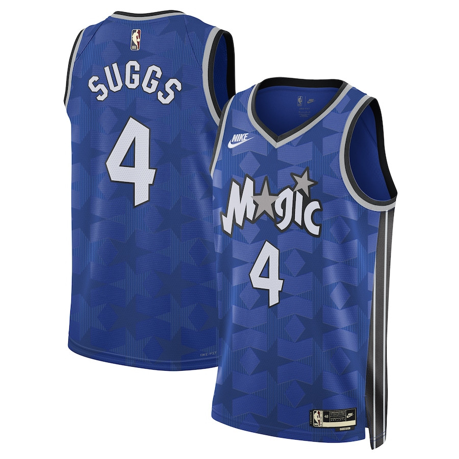 Jalen Suggs 4 Orlando Magic Unisex 2023/24 Swingman Jersey – Classic Edition - Blue - JS410 