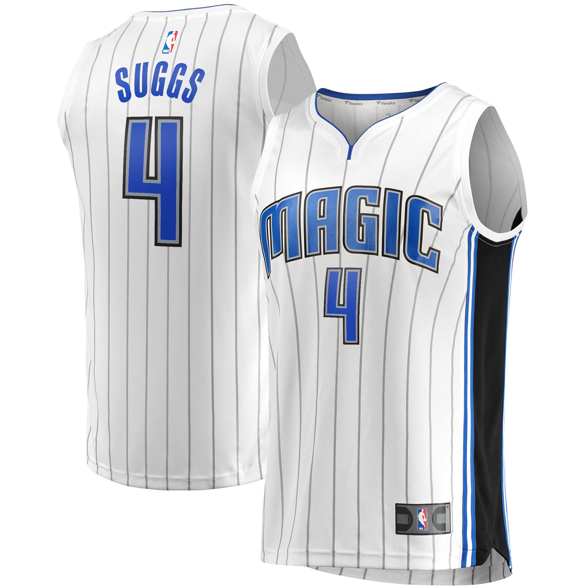 Alternative view of Jalen Suggs Orlando Magic Fanatics Branded Fast Break Replica Jersey - Association Edition - White