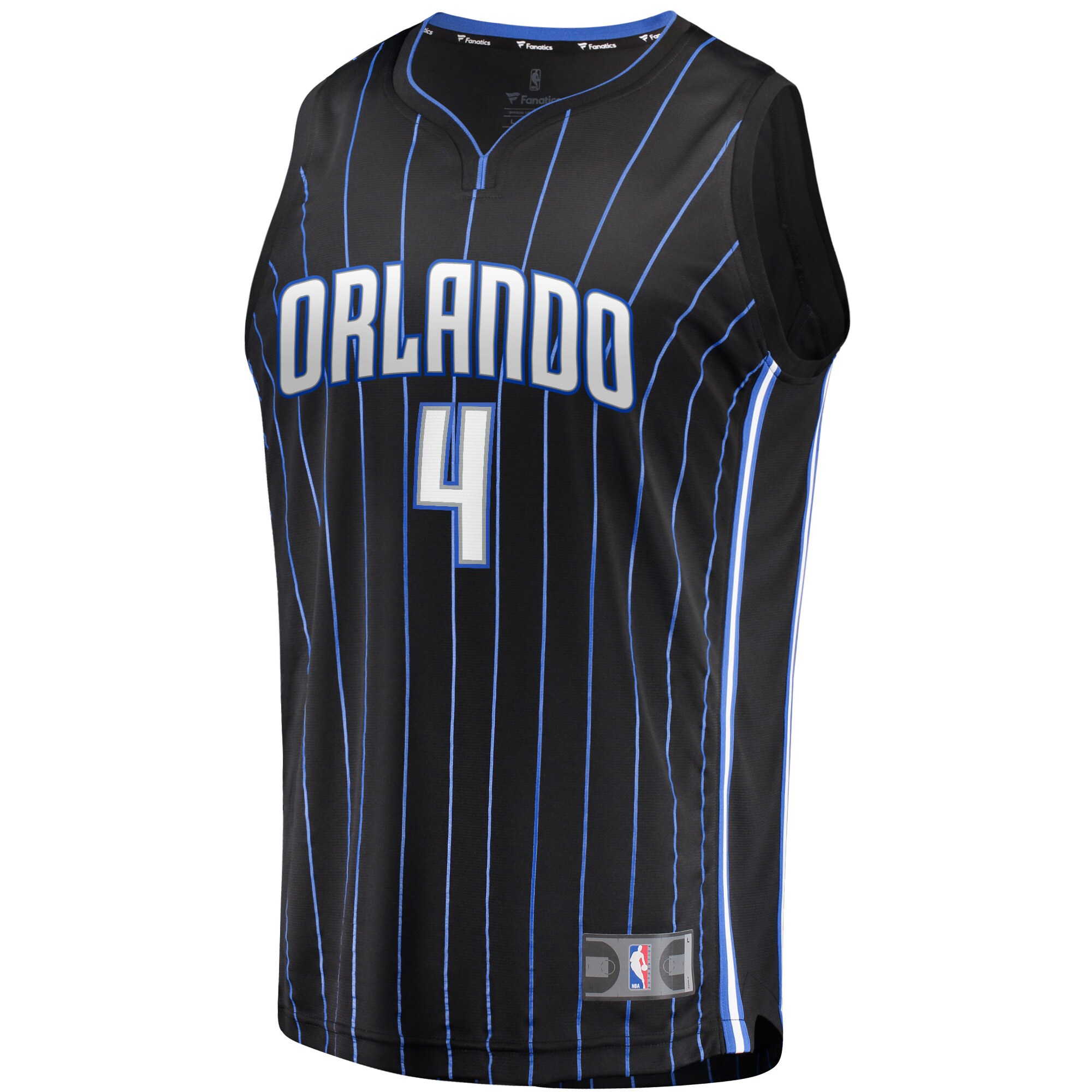 Alternative view of Jalen Suggs Orlando Magic Fanatics Fast Break Replica Jersey Black - Icon Edition