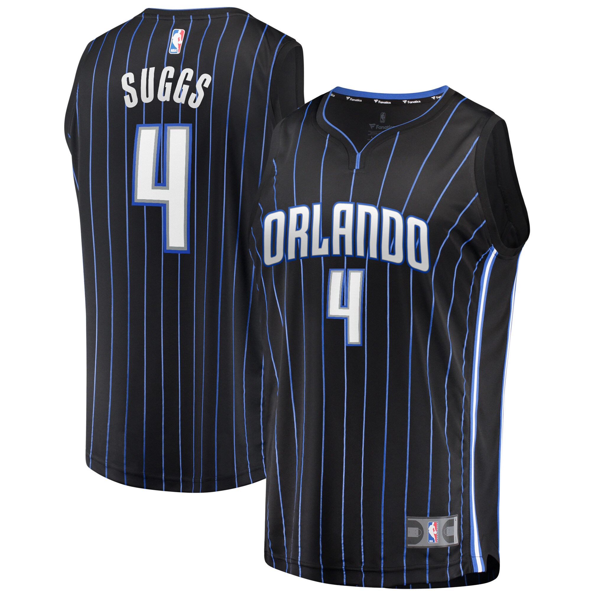 Jalen Suggs Orlando Magic Fanatics Fast Break Replica Jersey Black - Icon Edition
