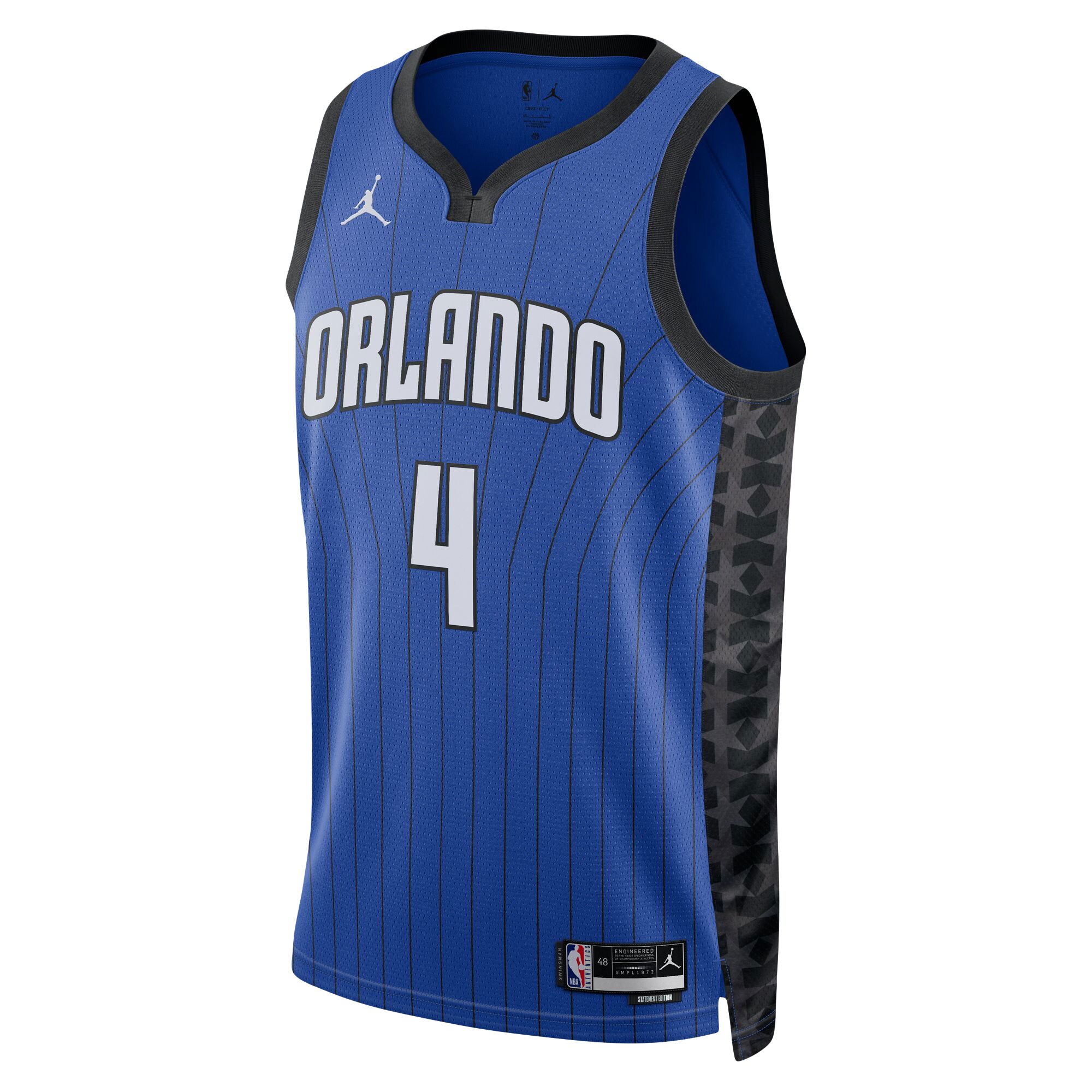 Alternative view of Jalen Suggs Orlando Magic Jordan Brand Unisex Swingman Jersey - Statement Edition - Blue
