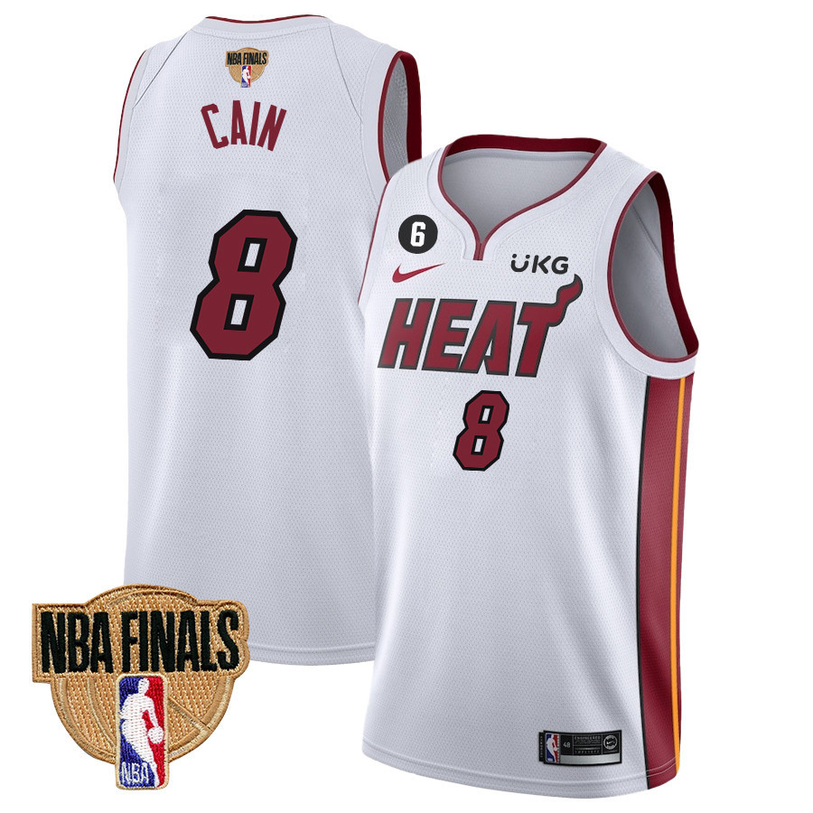 Jamal Cain 8 Miami Heat Final Champions 2023 Swingman Jersey - White - JS313 