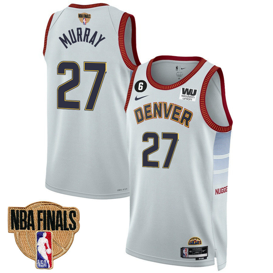 Jamal Murray 27 Denver Nuggets Final Champions 2023 Swingman Jersey - White - JS580 