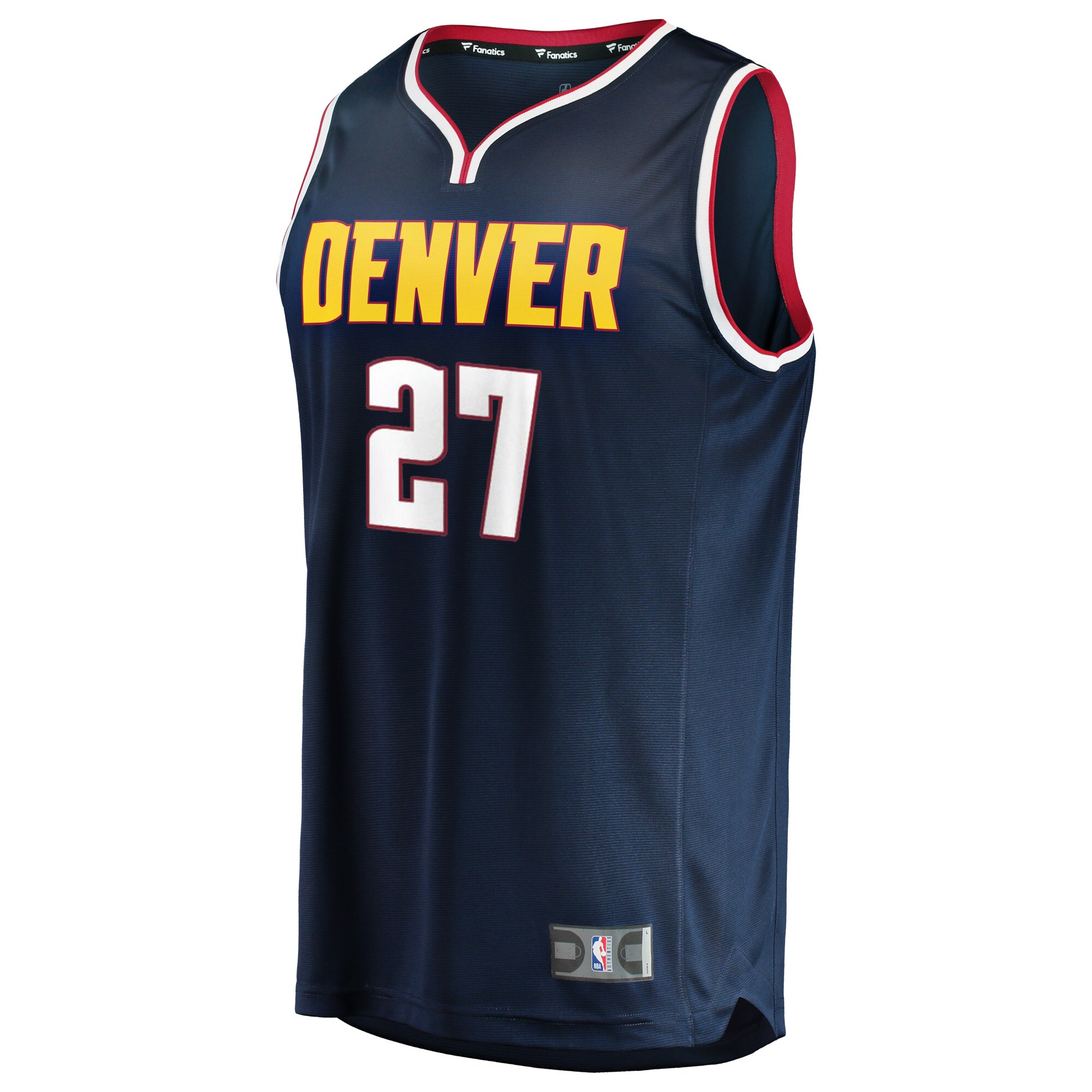 Alternative view of Jamal Murray Denver Nuggets Fanatics Fast Break Replica Jersey - Icon Edition - Blue