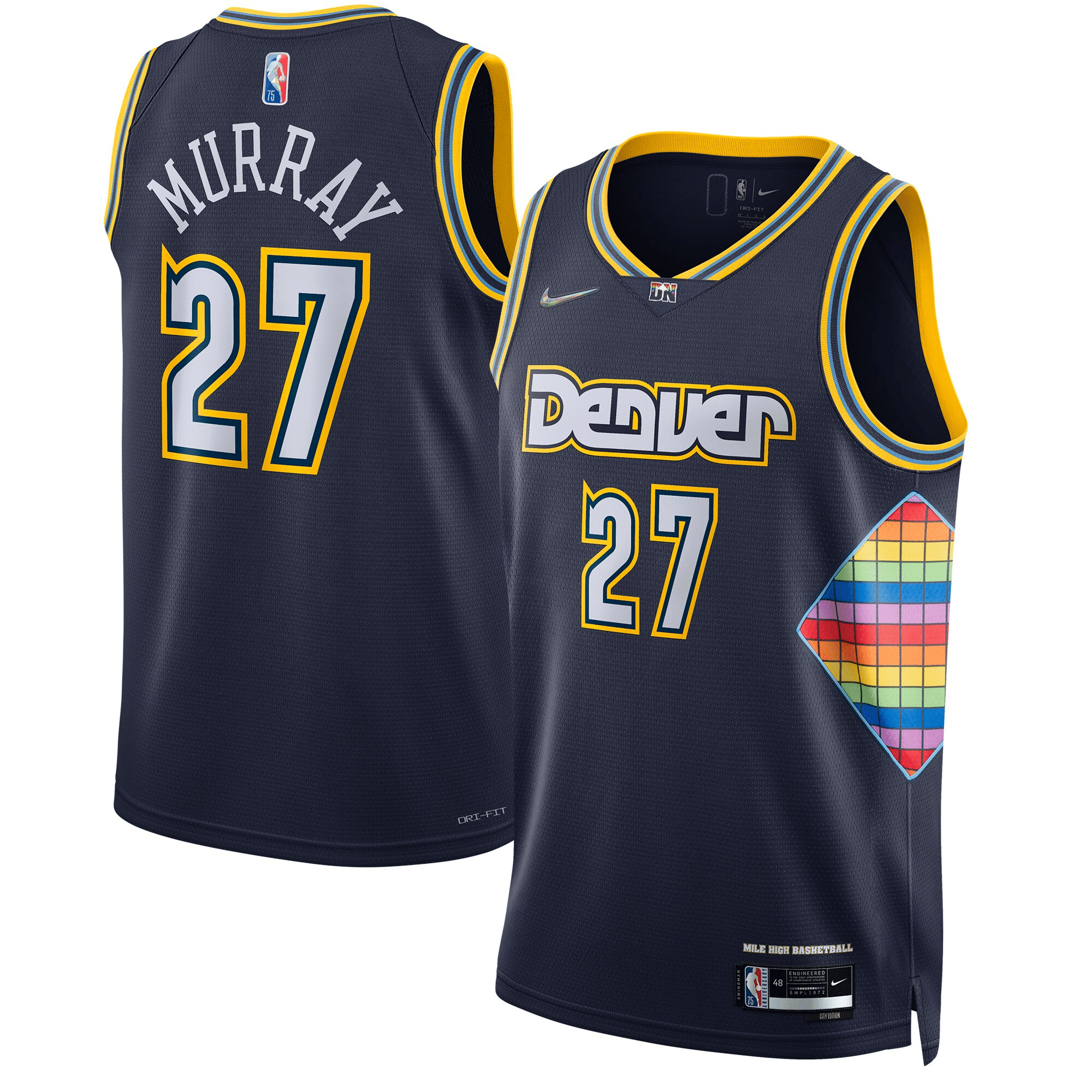 Jamal Murray Denver Nuggets Swingman Jersey - City Edition - Navy Jersey - JS592 