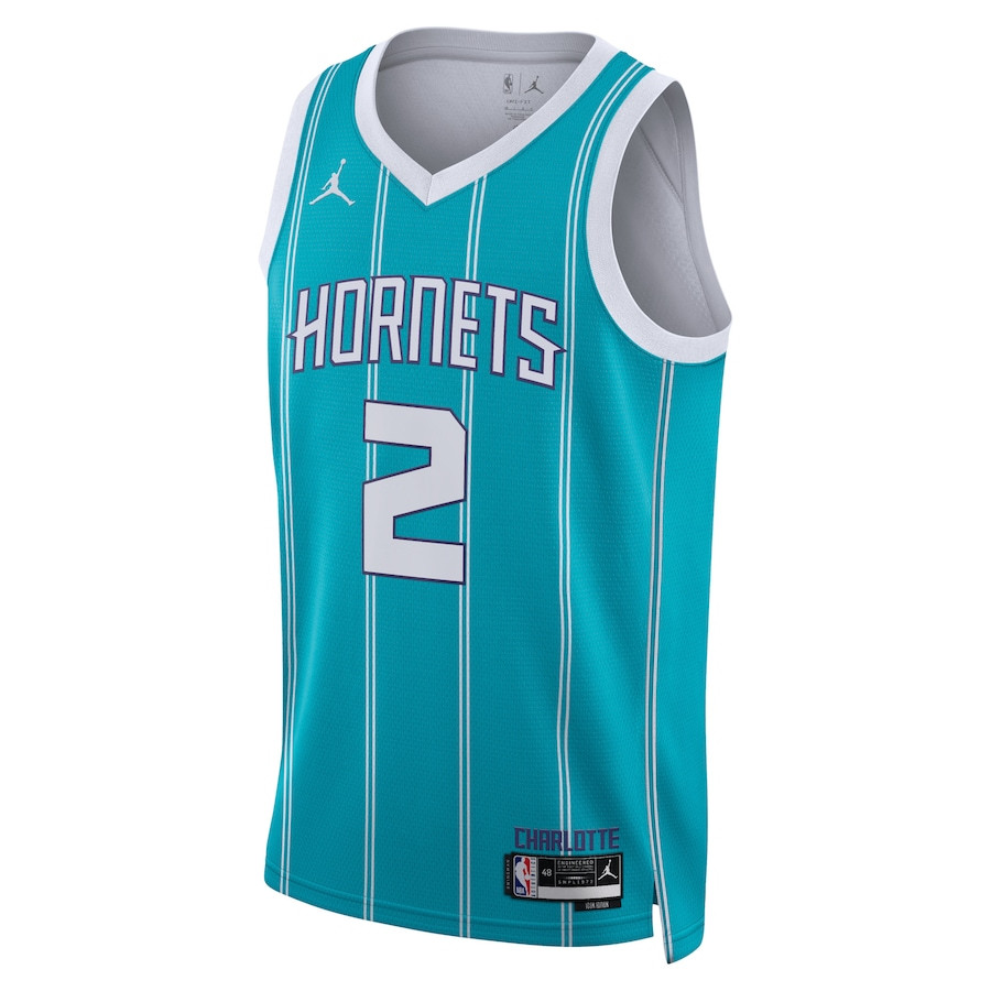Alternative view of James Bouknight 2 Charlotte Hornets Unisex Swingman Jersey - Icon Edition - Teal - JS981 