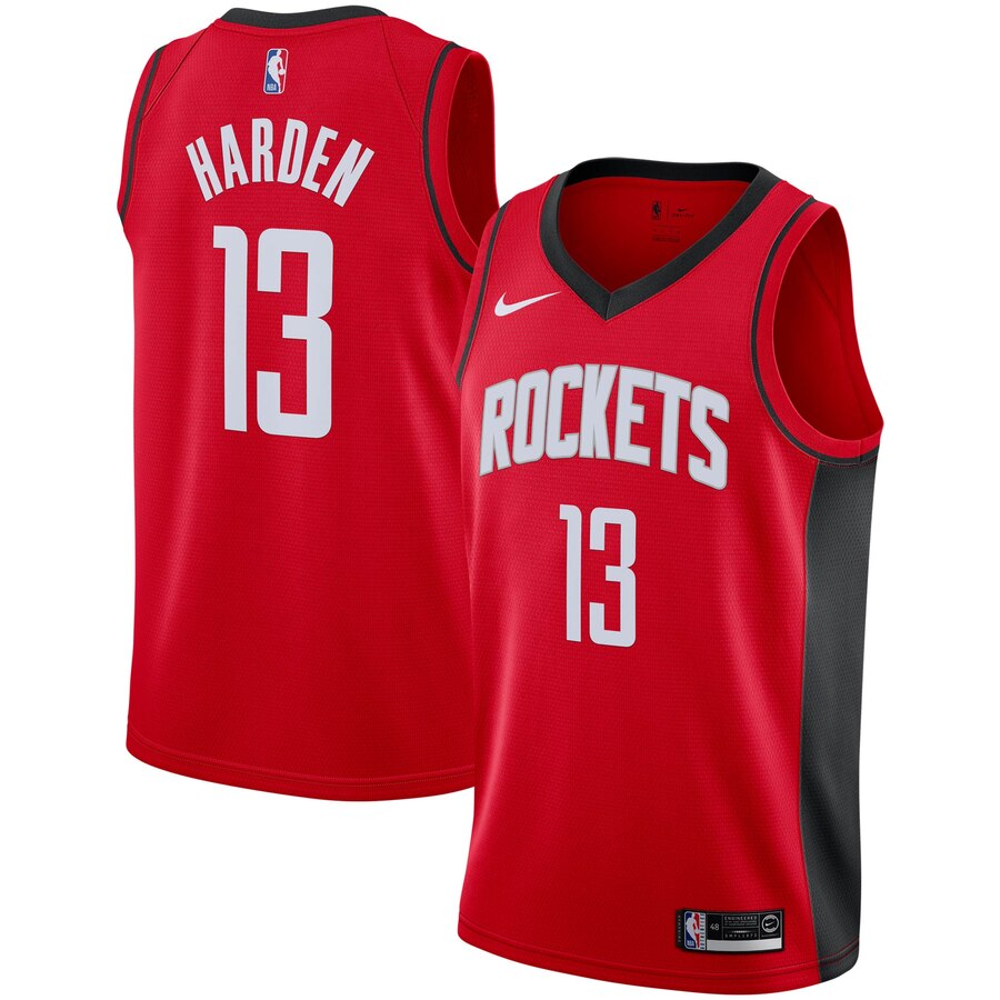 James Harden Houston Rockets 2019/2020 Swingman Jersey - Icon Edition - Red