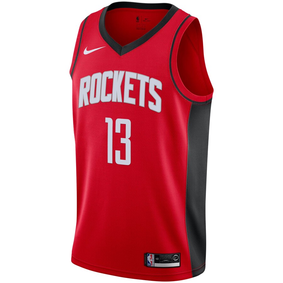 Alternative view of James Harden Houston Rockets 2019/2020 Swingman Jersey - Icon Edition - Red