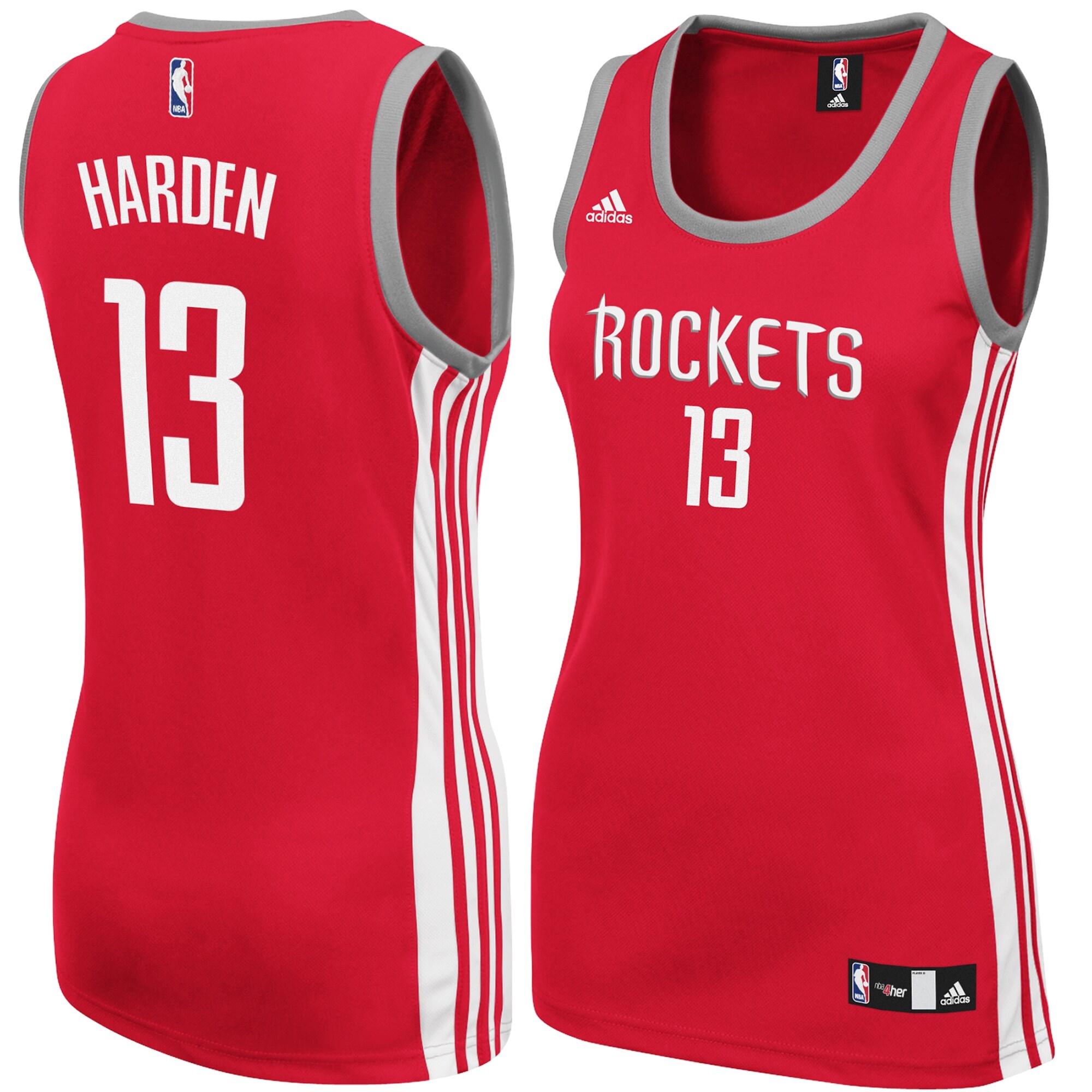 James Harden Houston Rockets Adidas Women's Replica Jersey - Red