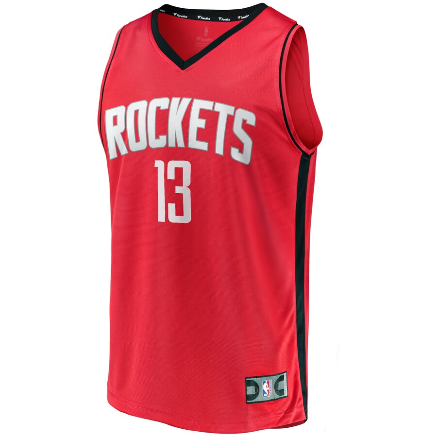 Alternative view of James Harden Houston Rockets Fanatics Branded Youth Fast Break Player Replica Jersey - Icon Edition - Red