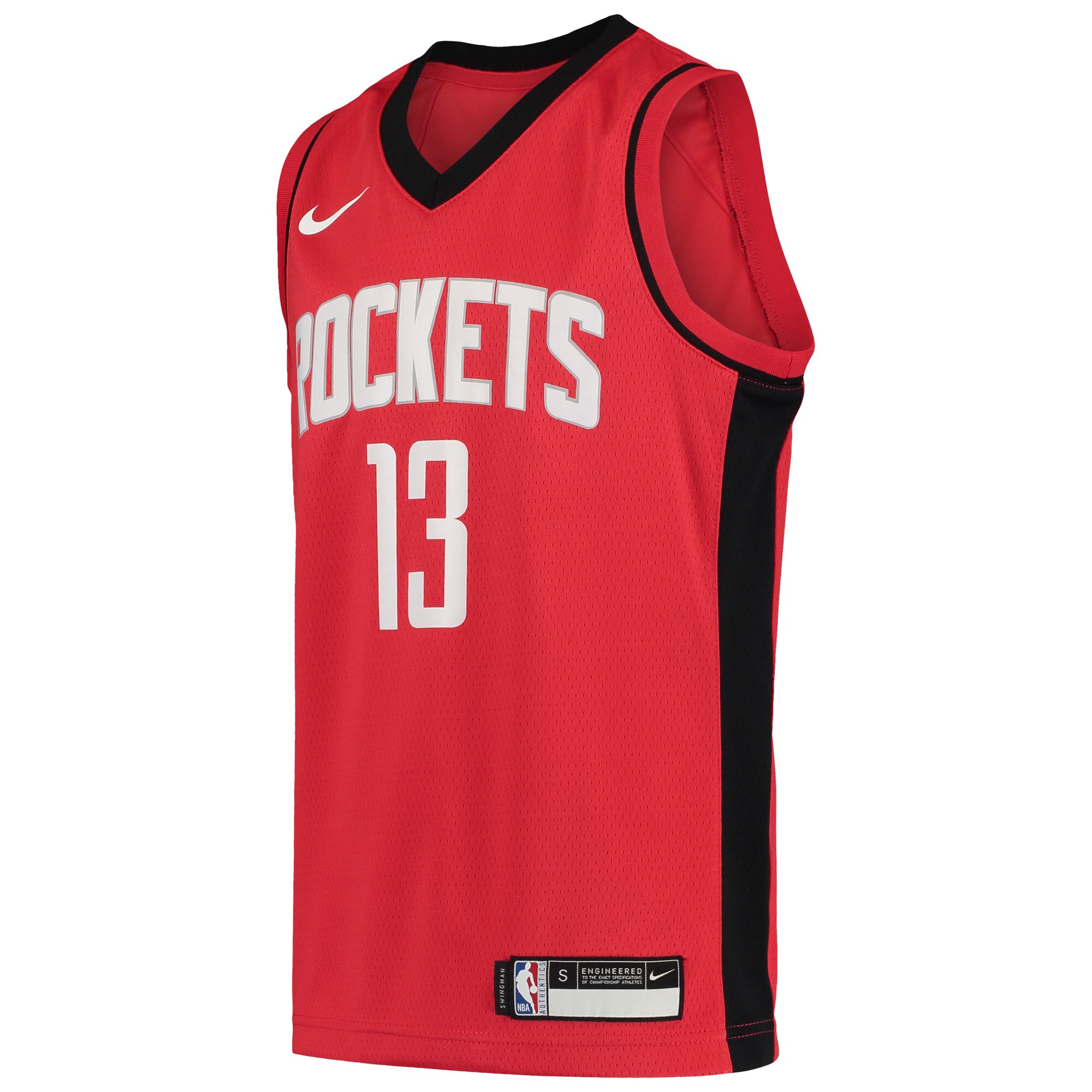Alternative view of James Harden Houston Rockets Youth Team Swingman Jersey - Icon Edition - Red