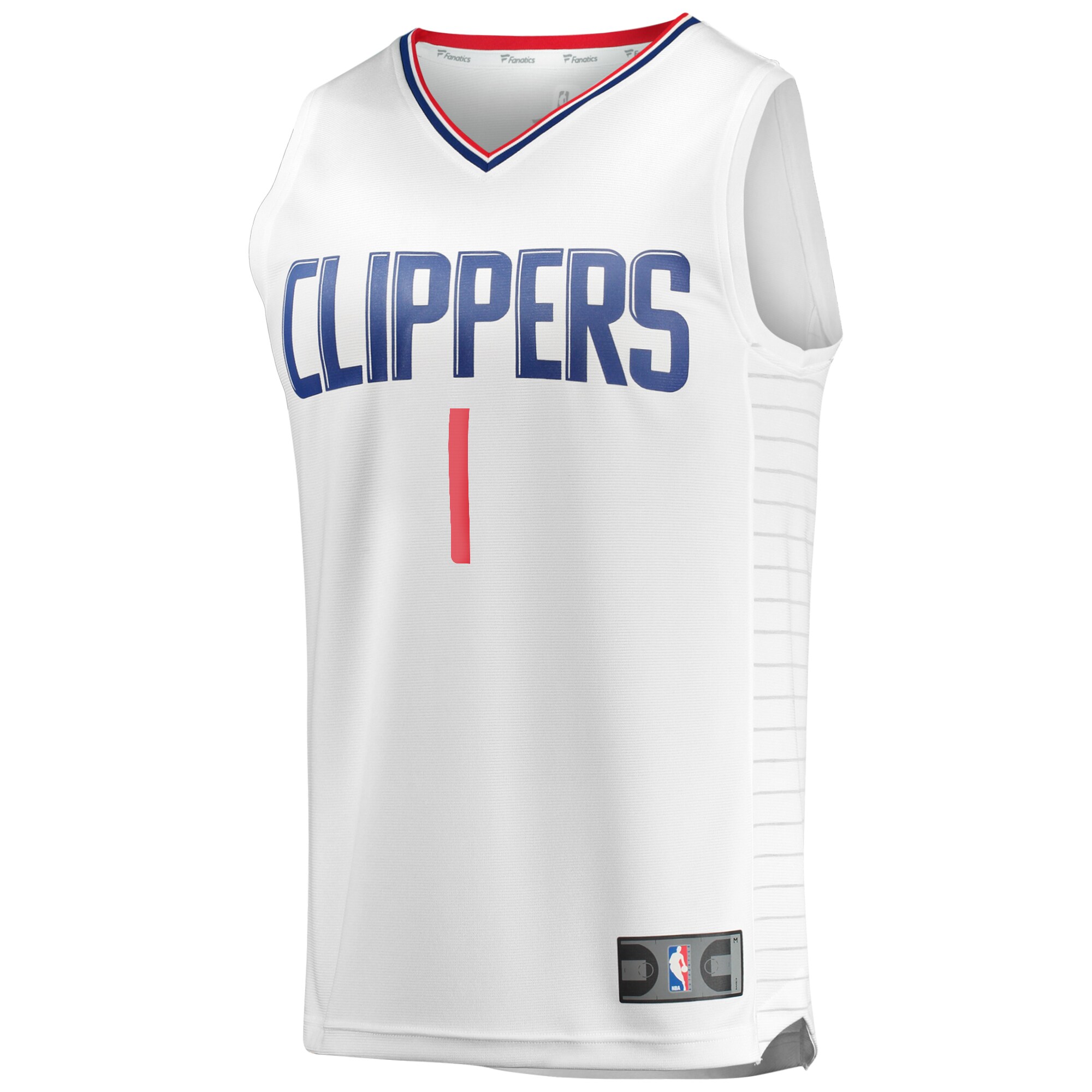 Alternative view of James Harden La Clippers Fanatics Youth Fast Break Player Jersey - Association Edition - White