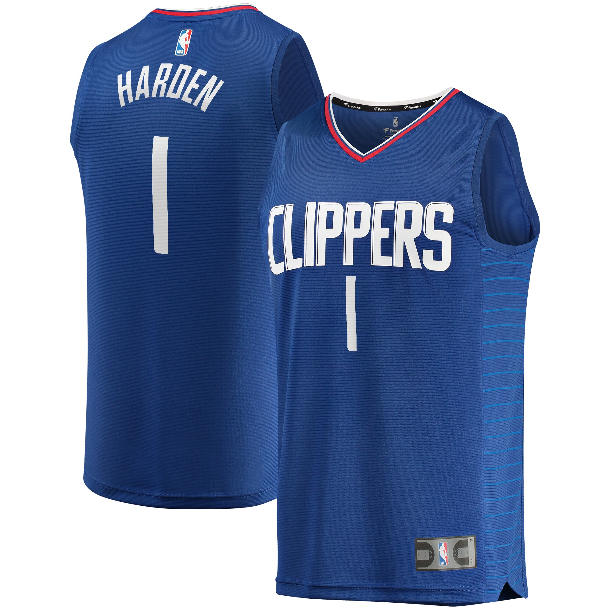 James Harden La Clippers Fanatics Youth Fast Break Player Jersey - Icon Edition - Royal