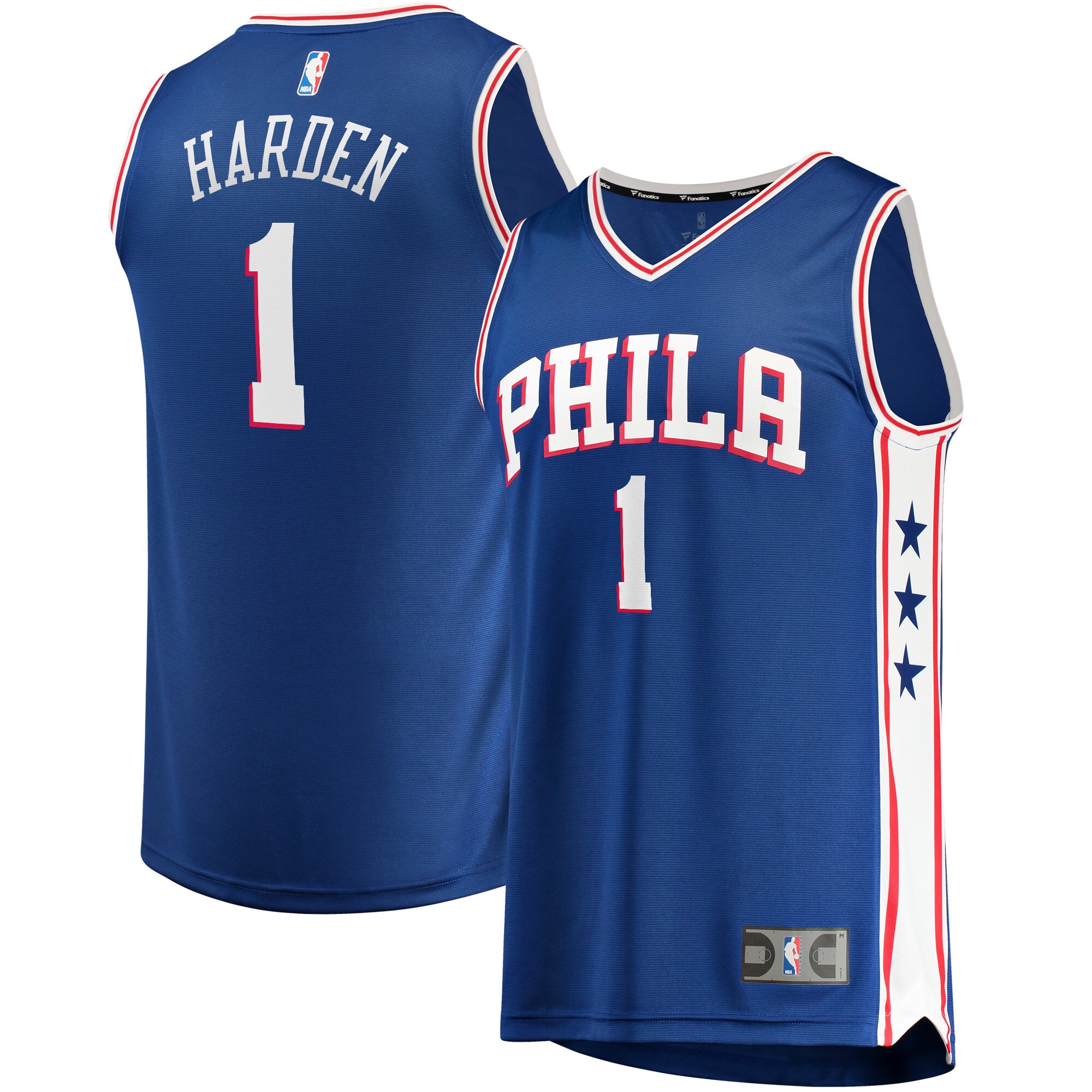James Harden Philadelphia 76ers Fanatics Fast Break Replica Jersey – Icon Edition – Royal