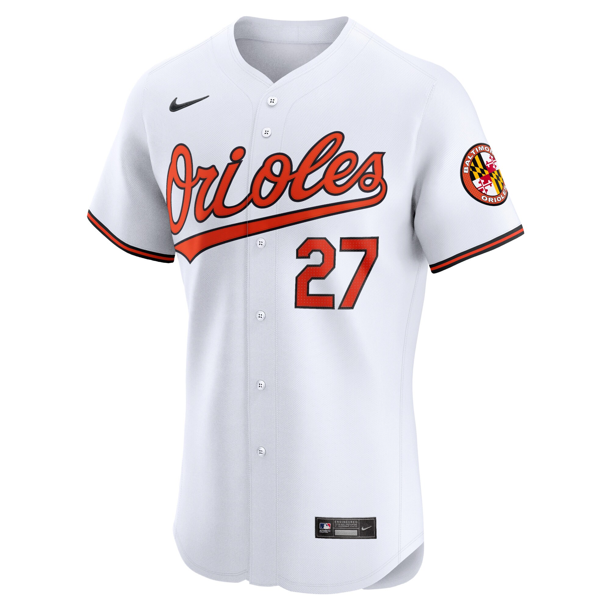 Alternative view of James Mccann Baltimore Orioles Home Elite Player Jersey - White