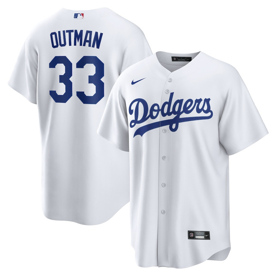 James Outman 33 Los Angeles Dodgers Men Jersey - White 