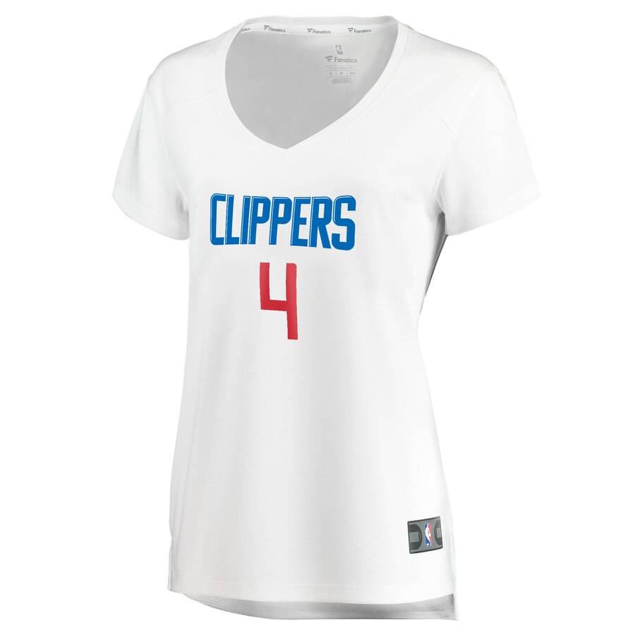 Alternative view of Jamychal Green La Clippers Fanatics Branded Women's Fast Break Player Jersey - Association Edition - White