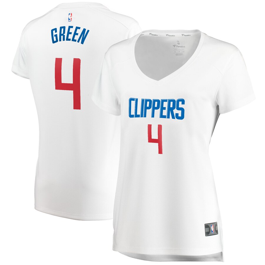 Jamychal Green La Clippers Fanatics Branded Women's Fast Break Player Jersey - Association Edition - White