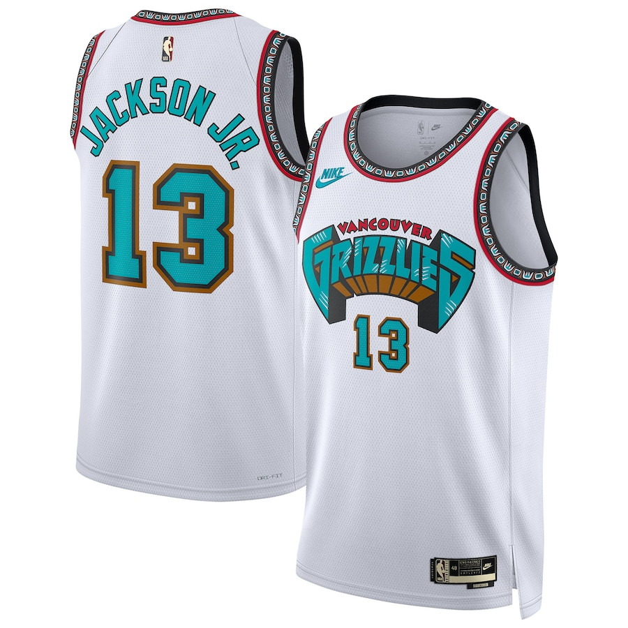 Jaren Jackson Jr. 13 Memphis Grizzlies Unisex 2024/25 Swingman Jersey - White - Classic Edition - JS514 