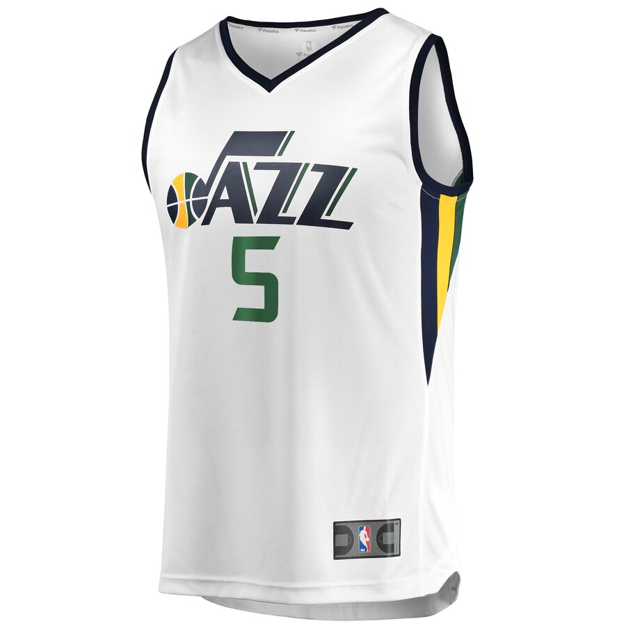 Alternative view of Jarrell Brantley Utah Jazz Fanatics Branded Fast Break Player Jersey - Association Edition - White