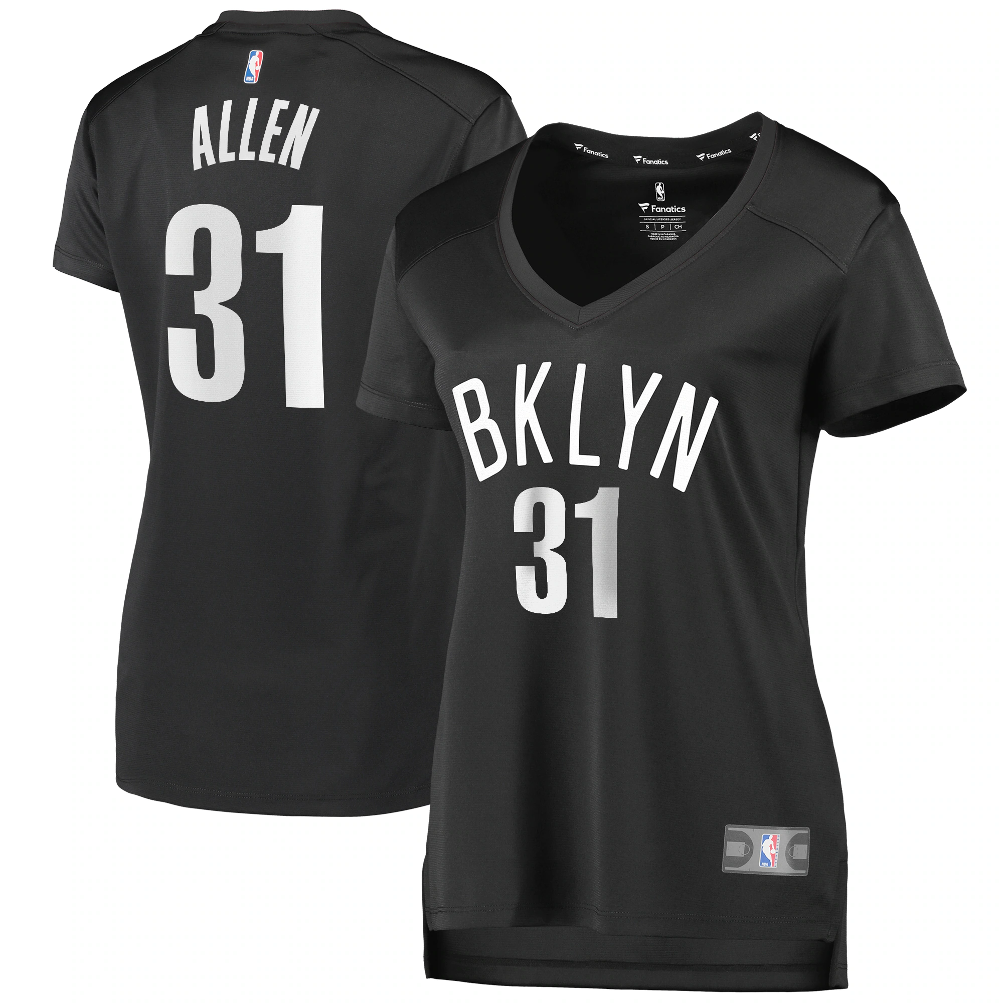 Jarrett Allen Brooklyn Nets Fanatics Branded Women’s Fast Break Player Jersey – Statement Edition – Charcoal