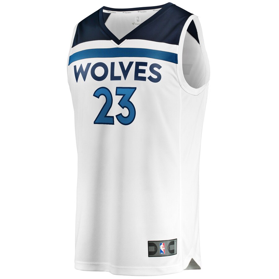 Alternative view of Jarrett Culver Minnesota Timberwolves Fanatics Branded Fast Break Replica Jersey White - Association Edition