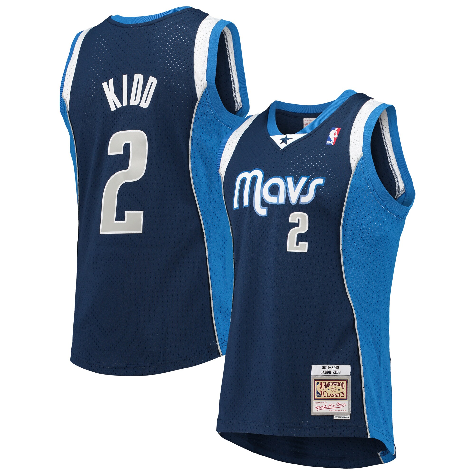 Jason Kidd Dallas Mavericks Mitchell & Ness 2011/12 Hardwood Classics Swingman Jersey - Navy
