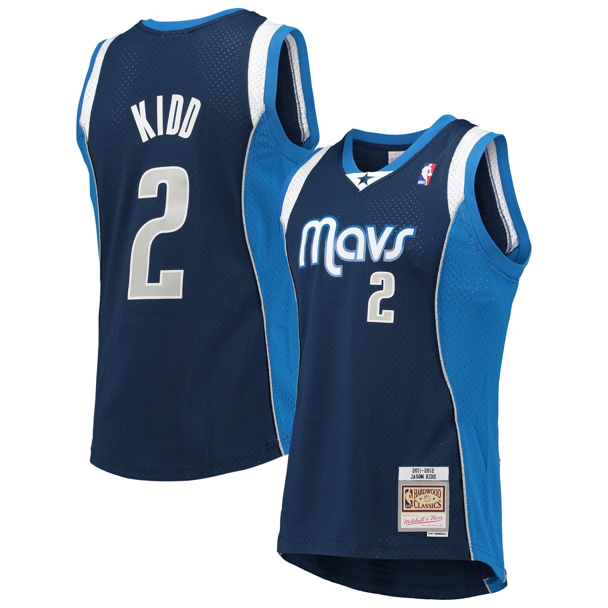 Alternative view of Jason Kidd Dallas Mavericks Mitchell & Ness 2011/12 Hardwood Classics Swingman Jersey - Navy