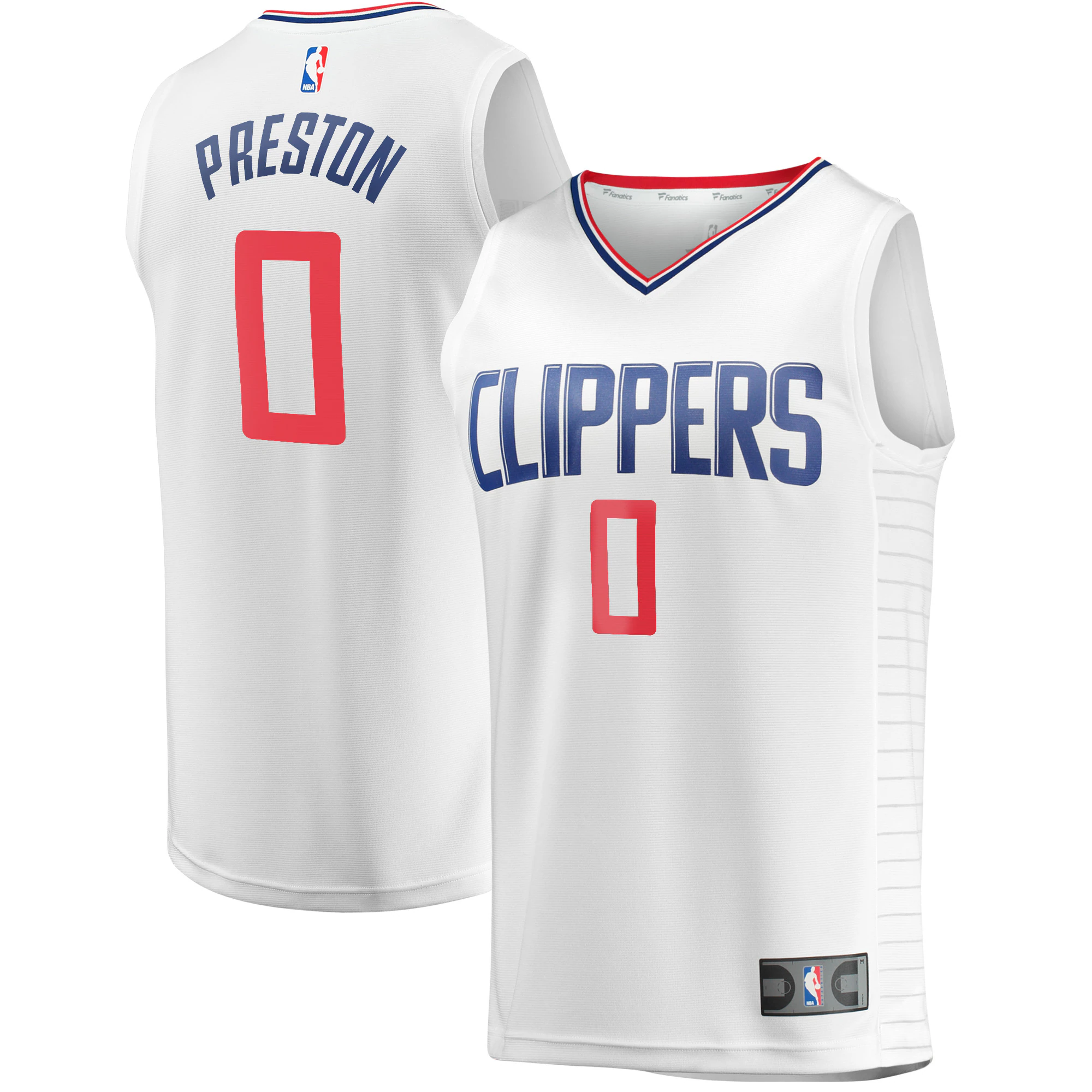 Jason Preston La Clippers Fanatics Branded Fast Break Player Jersey - Association Edition - White