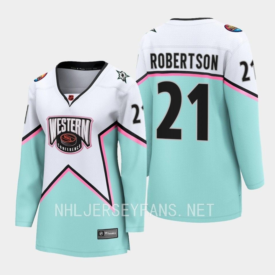 Jason Robertson 21 Dallas Stars 2023 All-Star Game Jersey White Equipment - JS491 