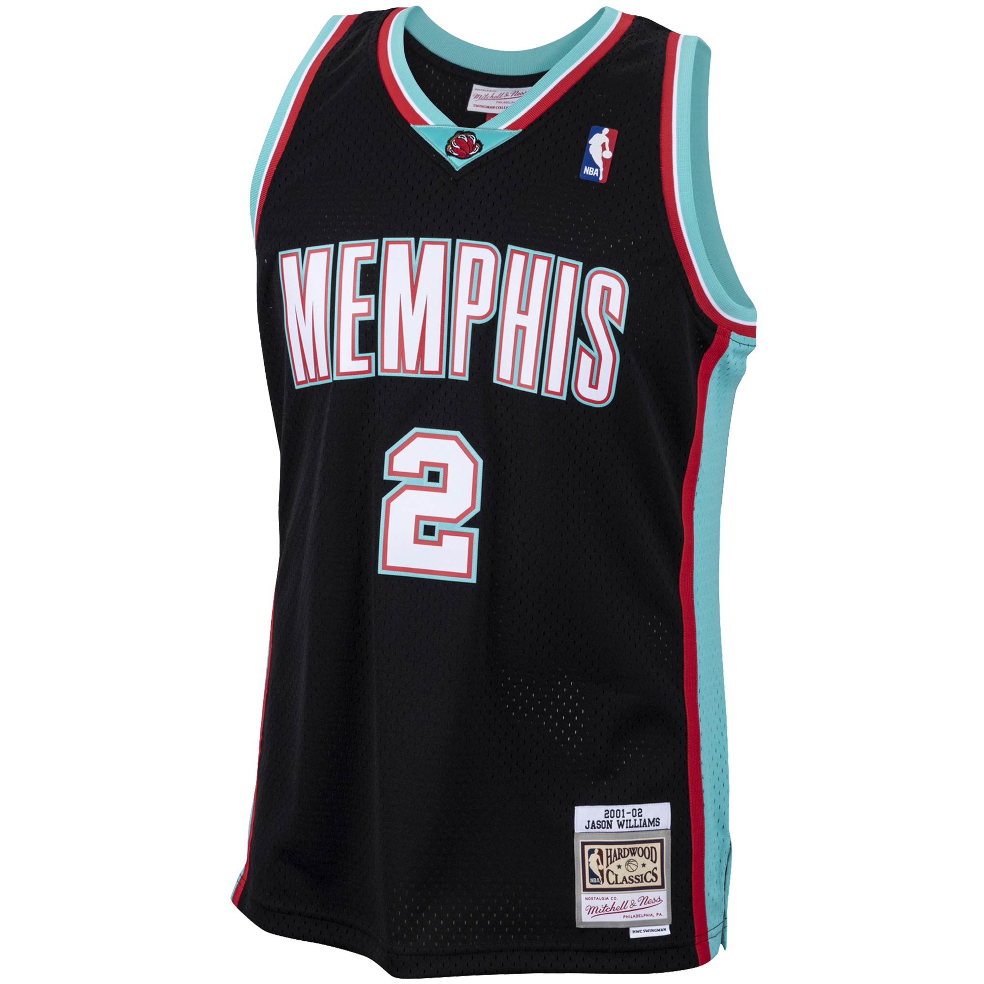 Alternative view of Jason Williams Memphis Grizzlies Mitchell & Ness 2001/02 Hardwood Classics Swingman Jersey - Black