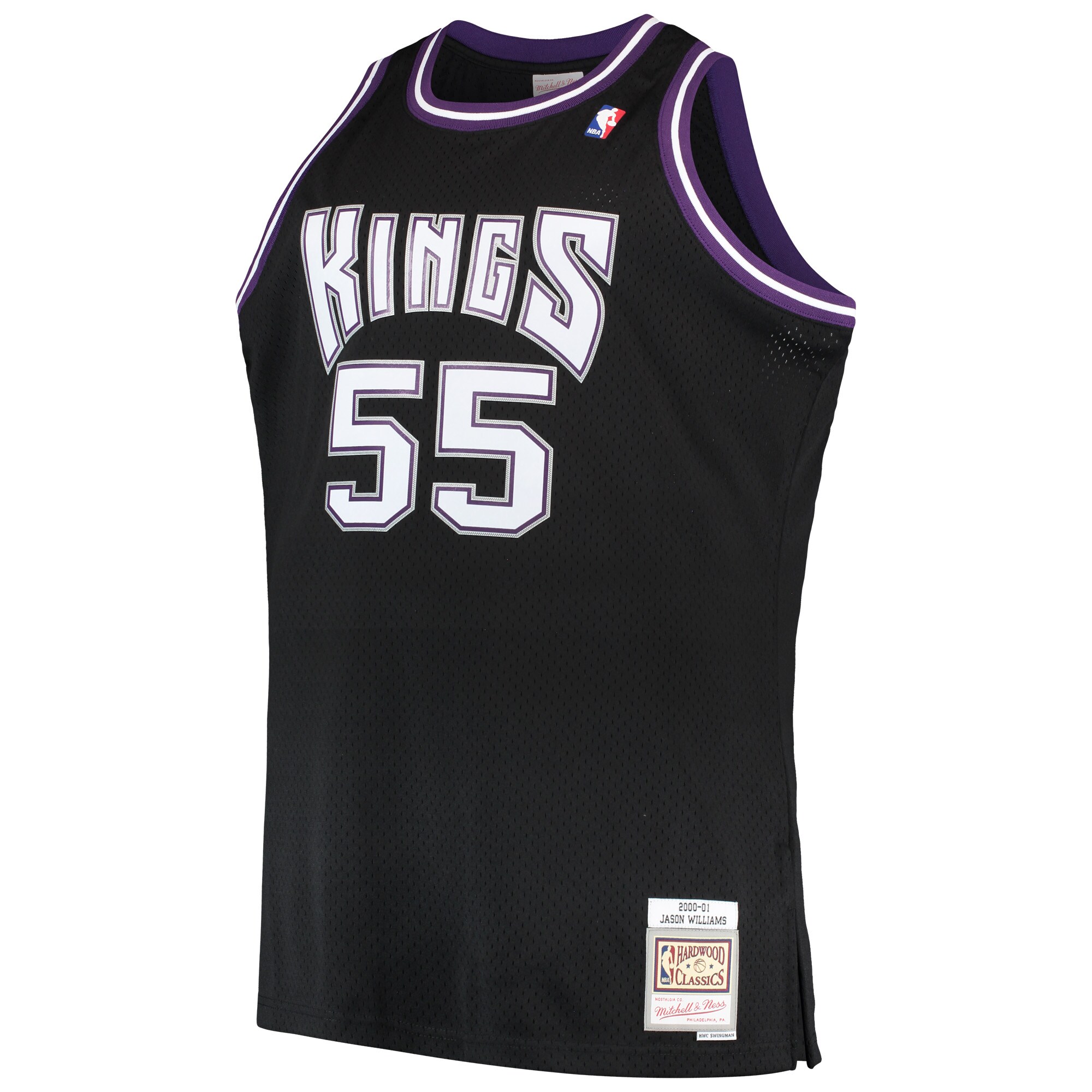 Alternative view of Jason Williams Sacramento Kings Mitchell & Ness Big & Tall 2000/01 Hardwood Classics Swingman Jersey - Black