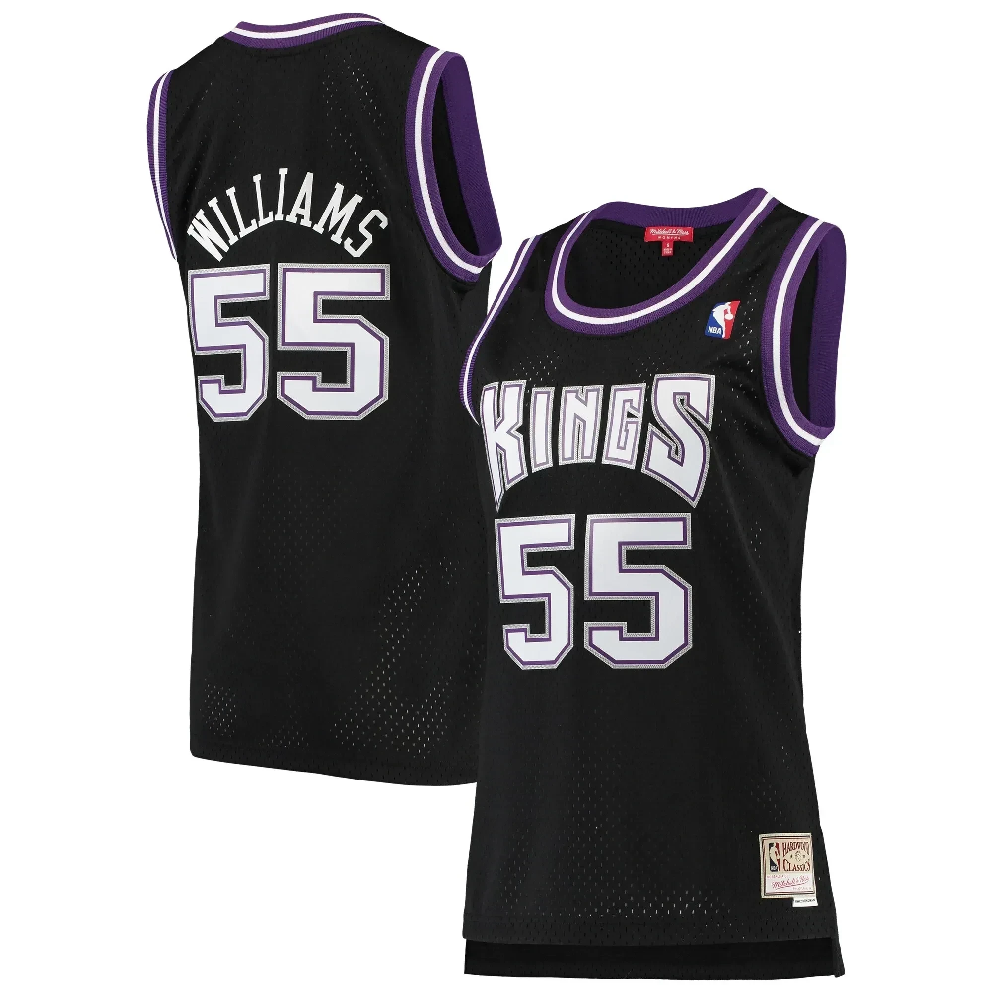 Jason Williams Sacramento Kings Mitchell & Ness Women's 2000-01 Hardwood Classics Swingman Jersey - Black - JS668 