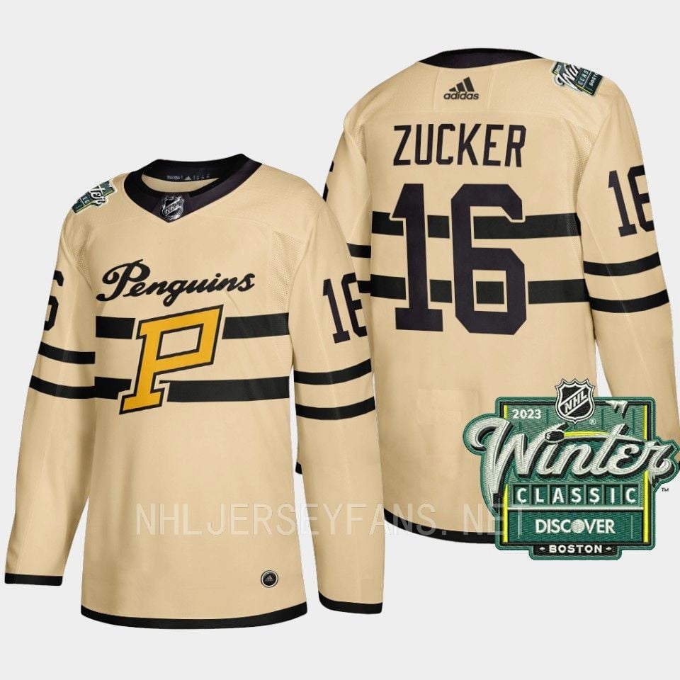 Jason Zucker 16 Pittsburgh Penguins 2023 Winter Classic Cream Jersey - JS749 