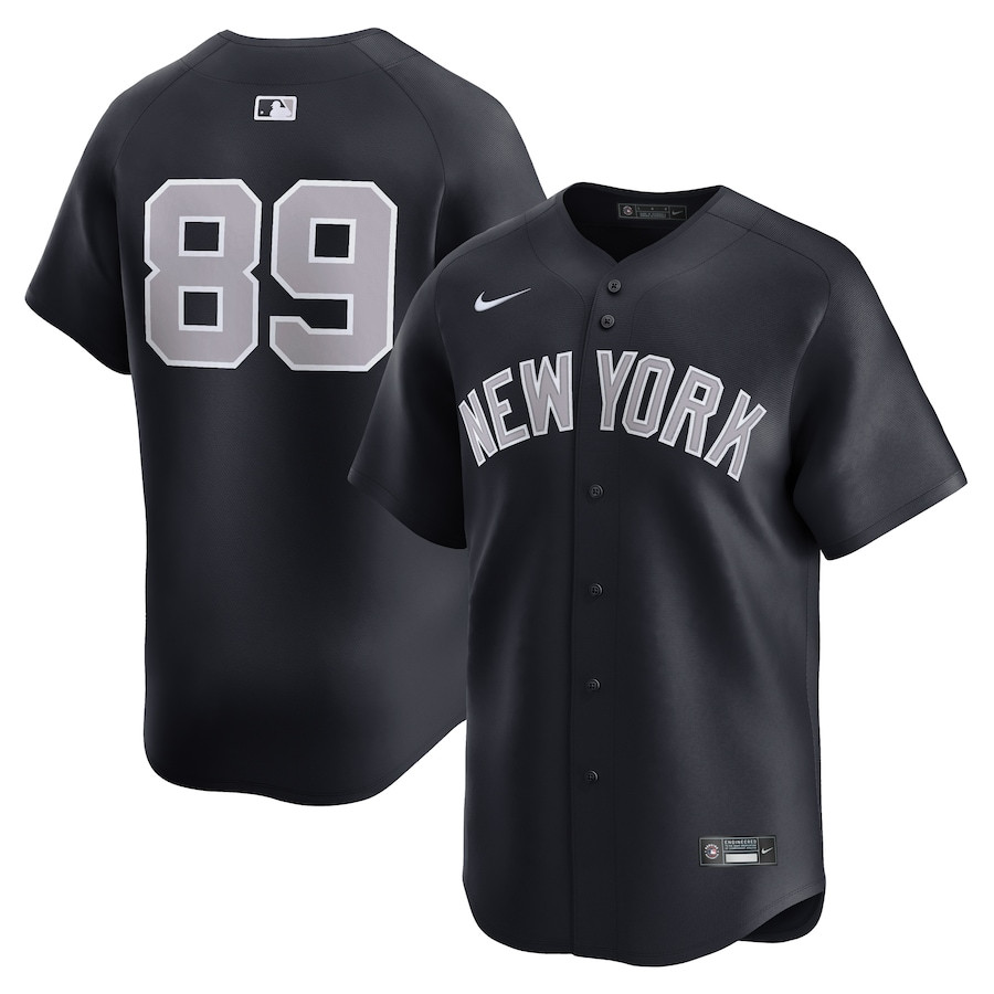 Jasson Domínguez 89 New York Yankees Alternate Limited Player Men Jersey - Navy 