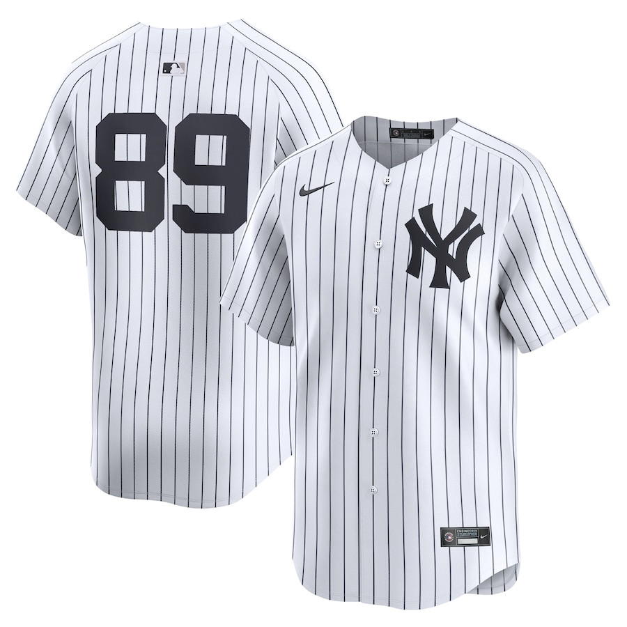 Jasson Domínguez 89 New York Yankees Home Limited Player Men Jersey - White 