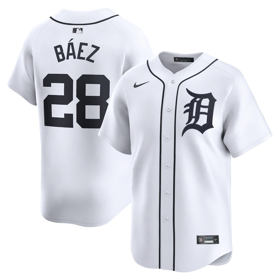 Javier Baez 28 Detroit Tigers Home Limited Player Men Jersey - White
