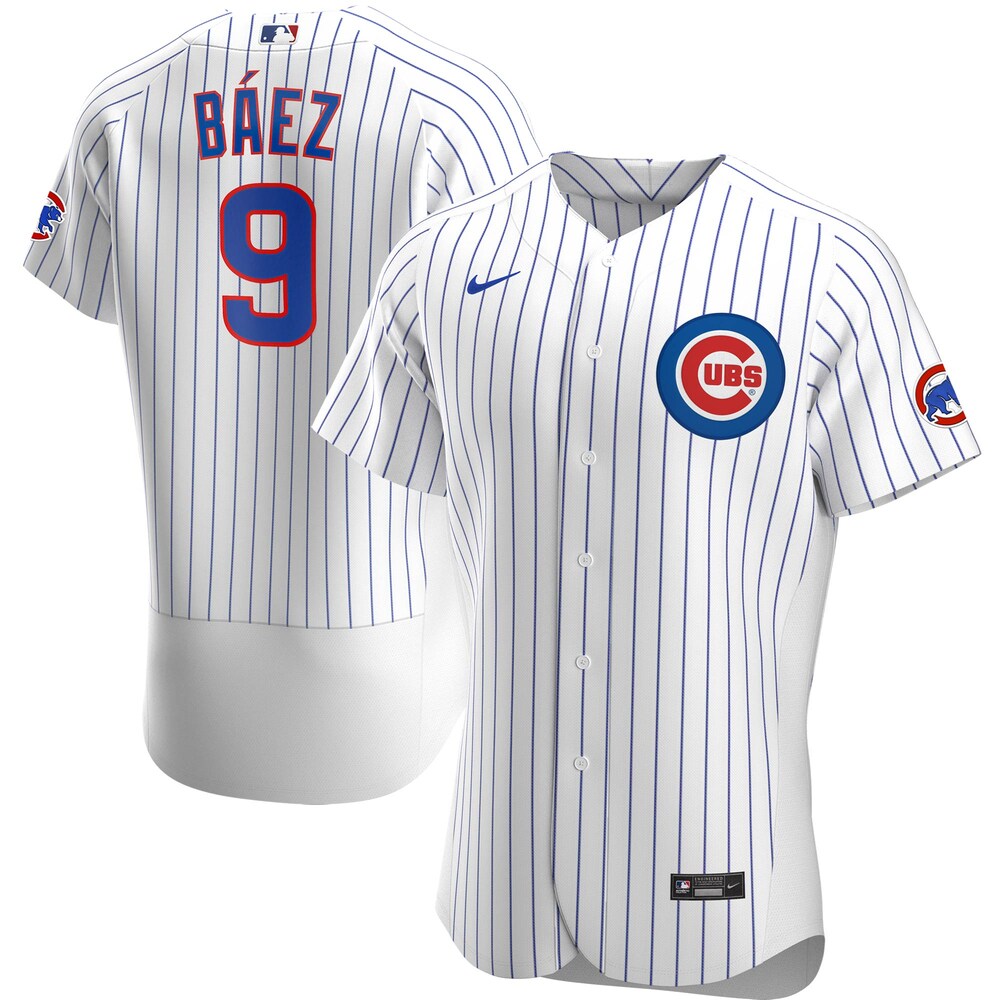 Javier Baez Chicago Cubs Home 2020 Player Jersey - White