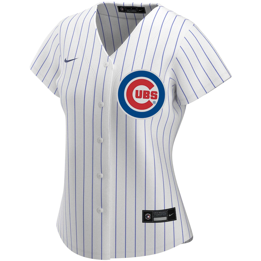 Alternative view of Javier Baez Chicago Cubs Women's Home 2020 Replica Player Jersey ÃƒÂ¢Ã¢â€šÂ¬Ã¢â‚¬Å“ White